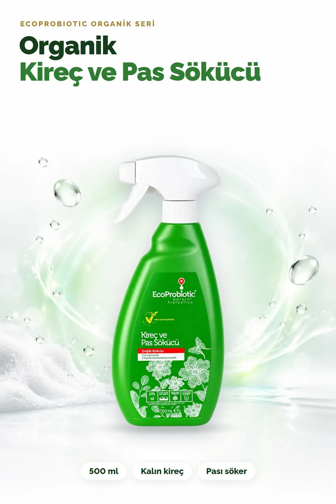 Organik Kireç ve Pas Sökücü 500 ml