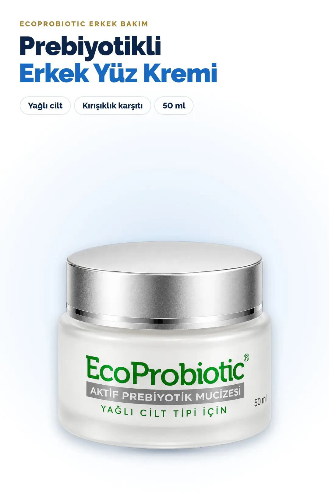 Prebiyotikli Erkek Yüz Kremi 50 ml