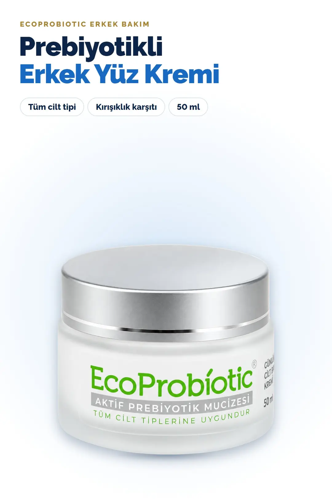 Prebiyotikli Erkek Yüz Kremi 50 ml