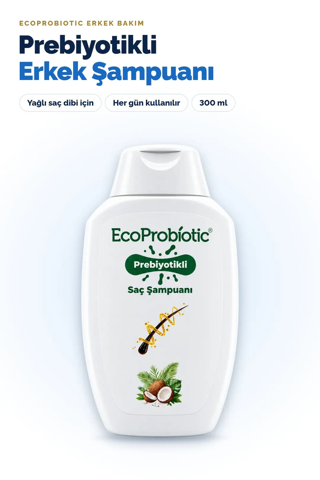 Prebiyotikli Erkek Saç Şampuanı 300 ml