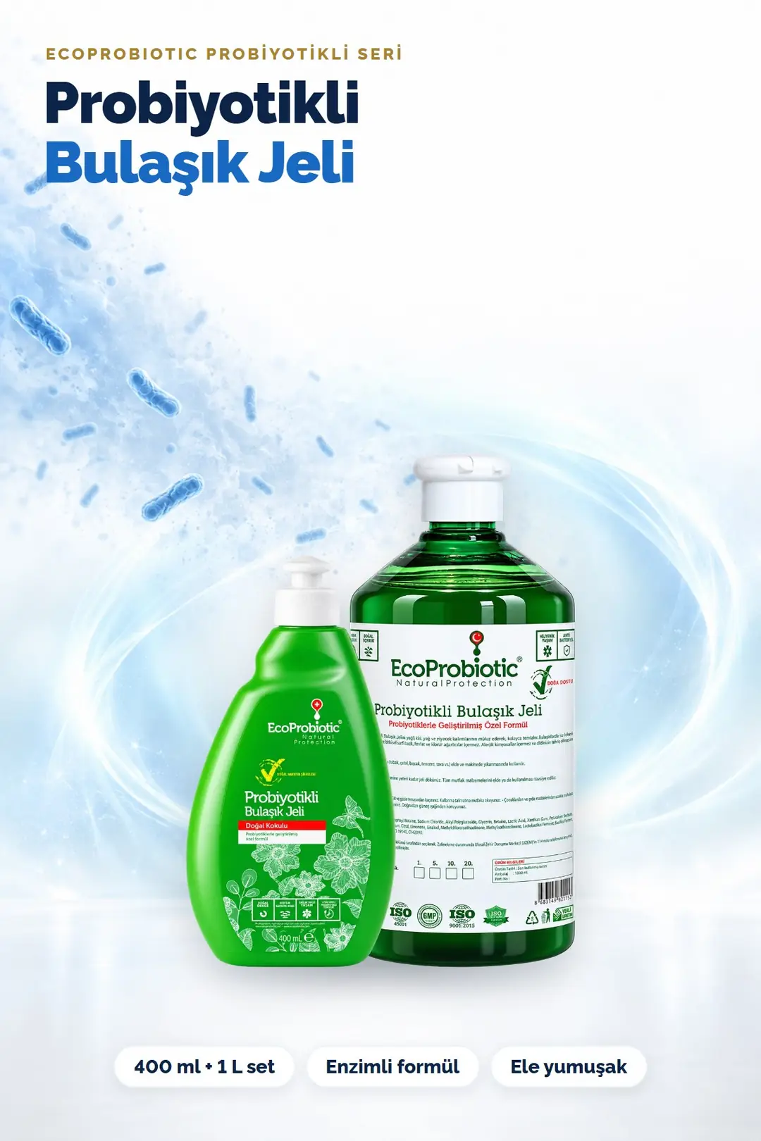 Probiyotikli Bulaşık Jeli 400 ml + 1 L set