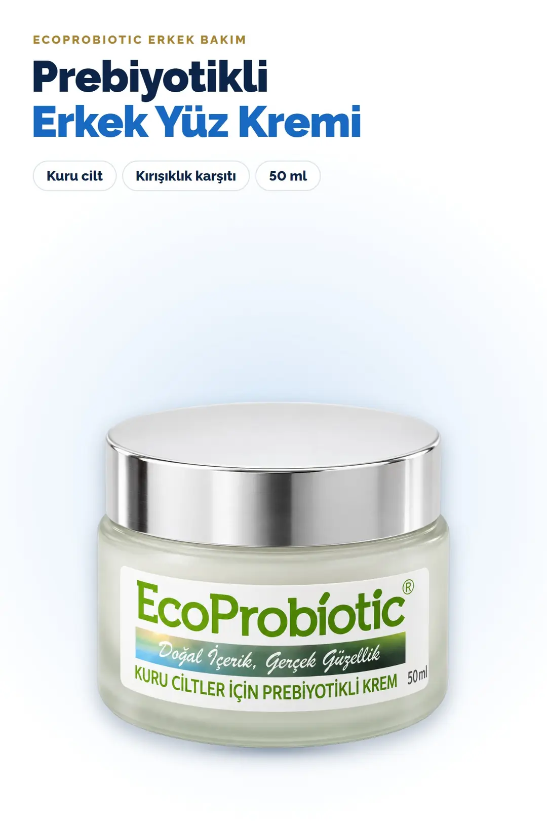Prebiyotikli Erkek Yüz Kremi 50 ml