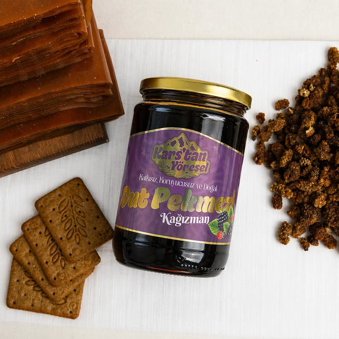 Kağızman Dut Pekmezi (Soğuk Sıkım) - 850gr