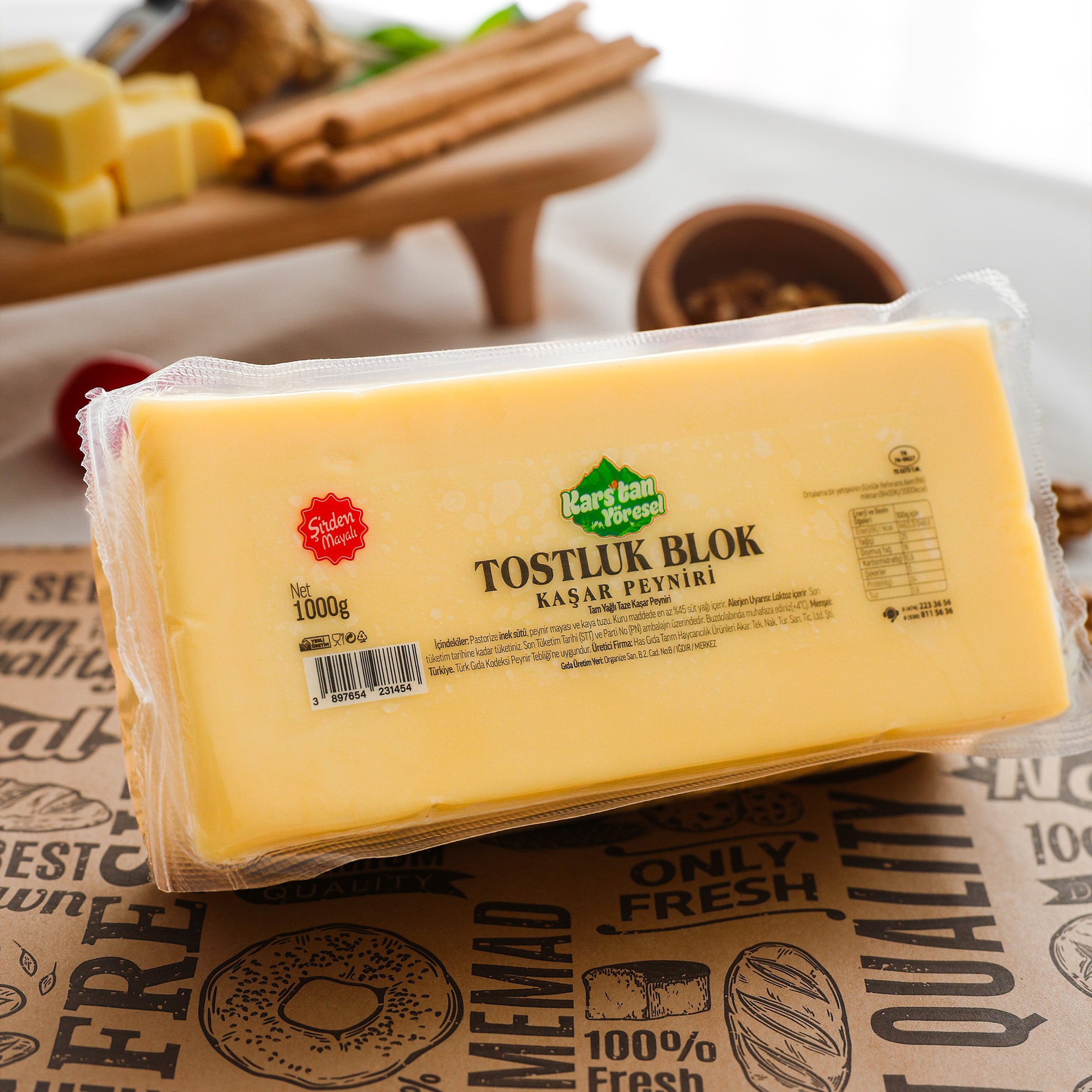 Tostluk Taze Blok Kaşar Peyniri