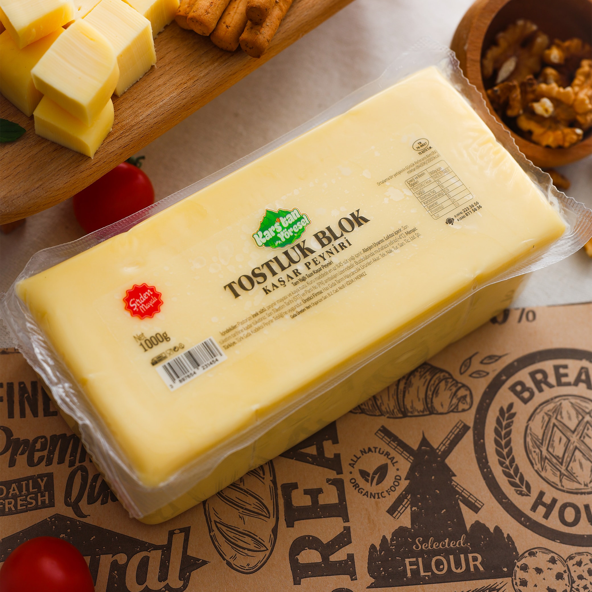 Tostluk Taze Blok Kaşar Peyniri