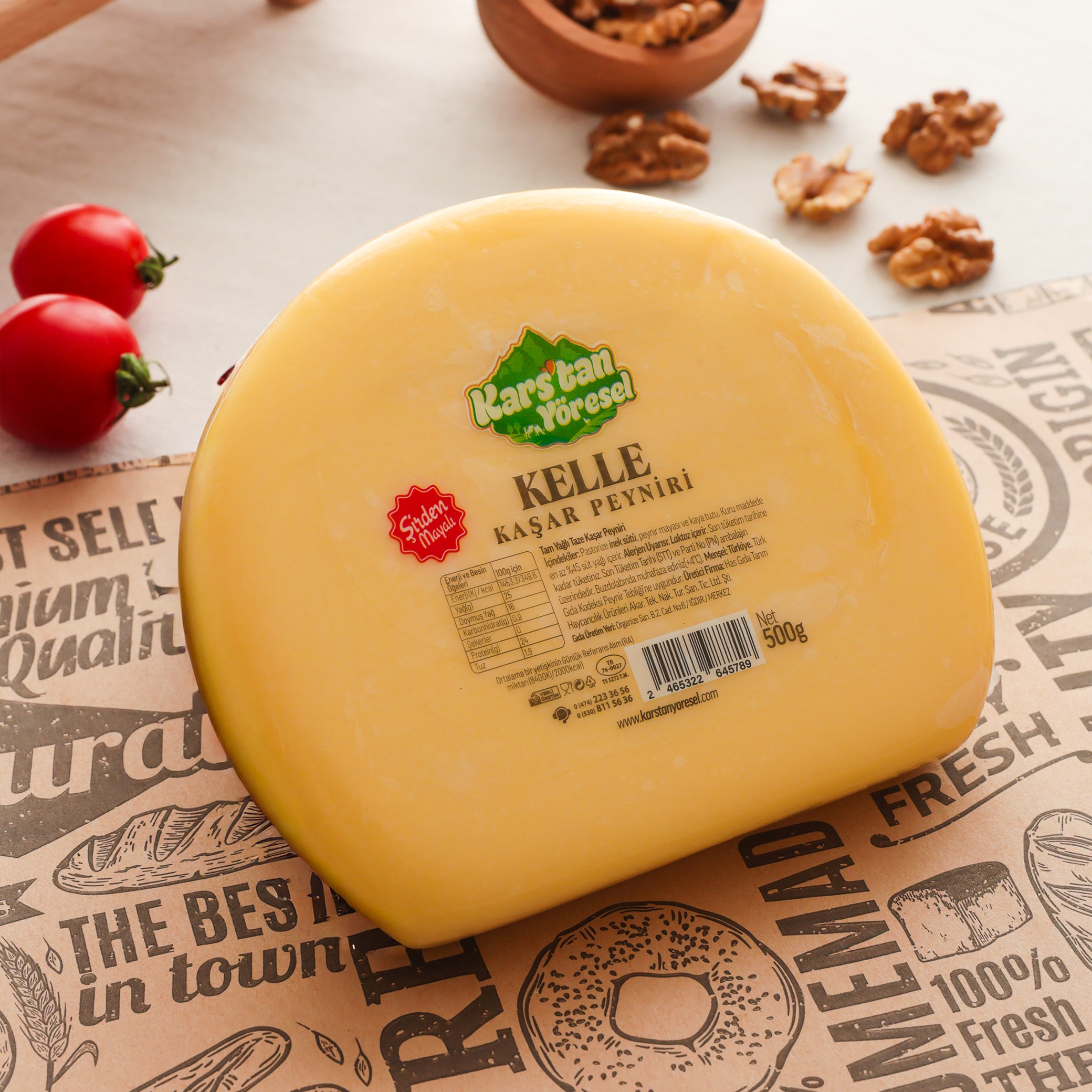 Kars Taze Kelle Kaşar Peyniri - 500gr