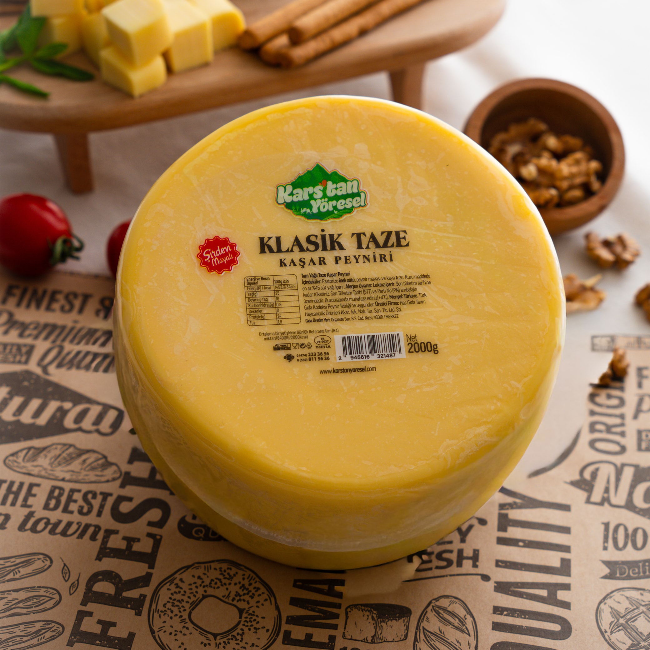 Kars Taze Kaşar Peyniri - 1900gr / 2000gr