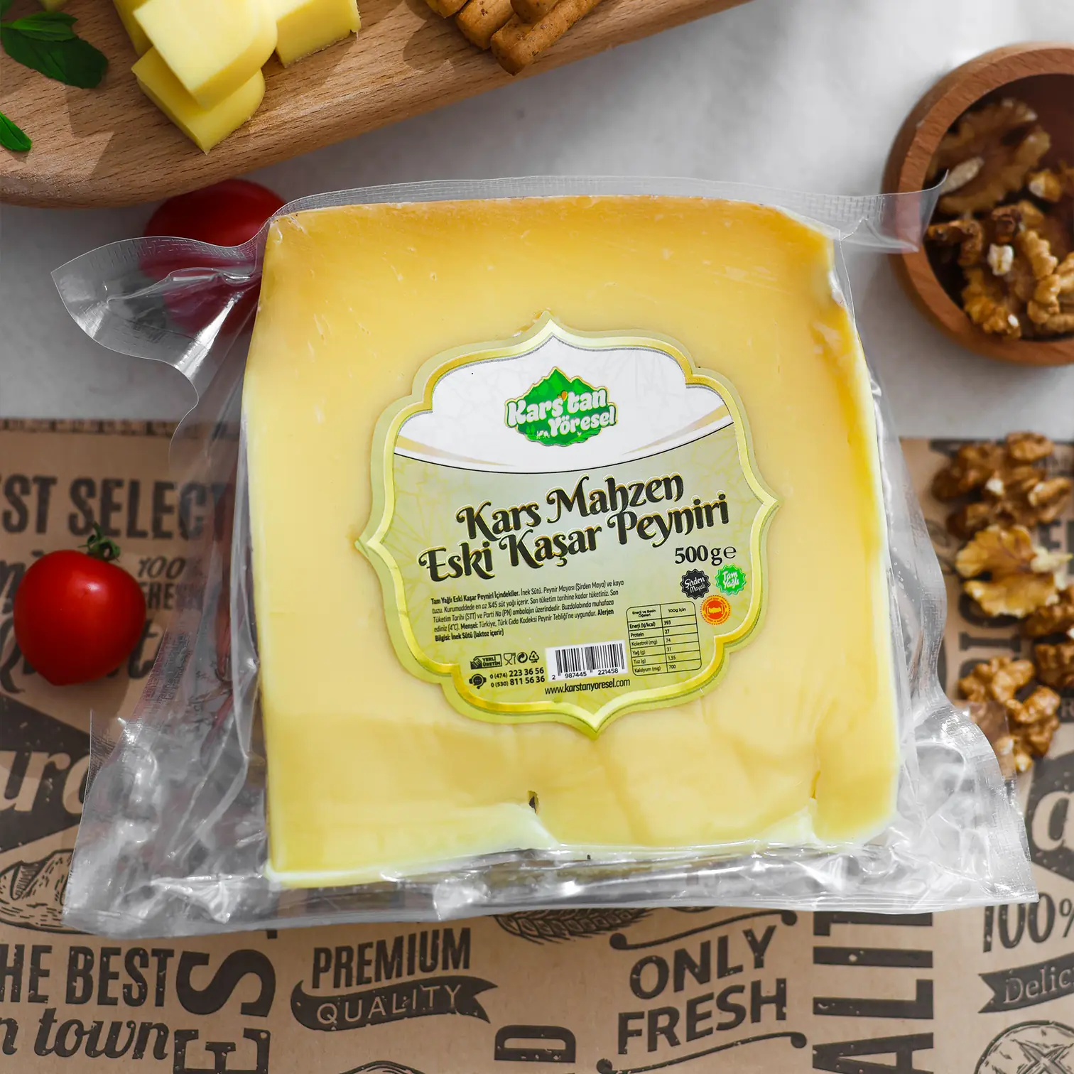 Kars Mahzen Eski Kaşar Peyniri - 500gr
