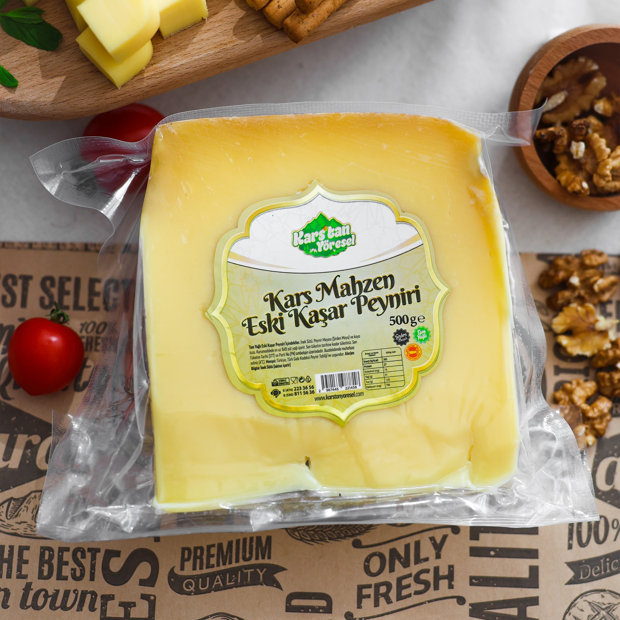 Kars Mahzen Eski Kaşar Peyniri - 500gr