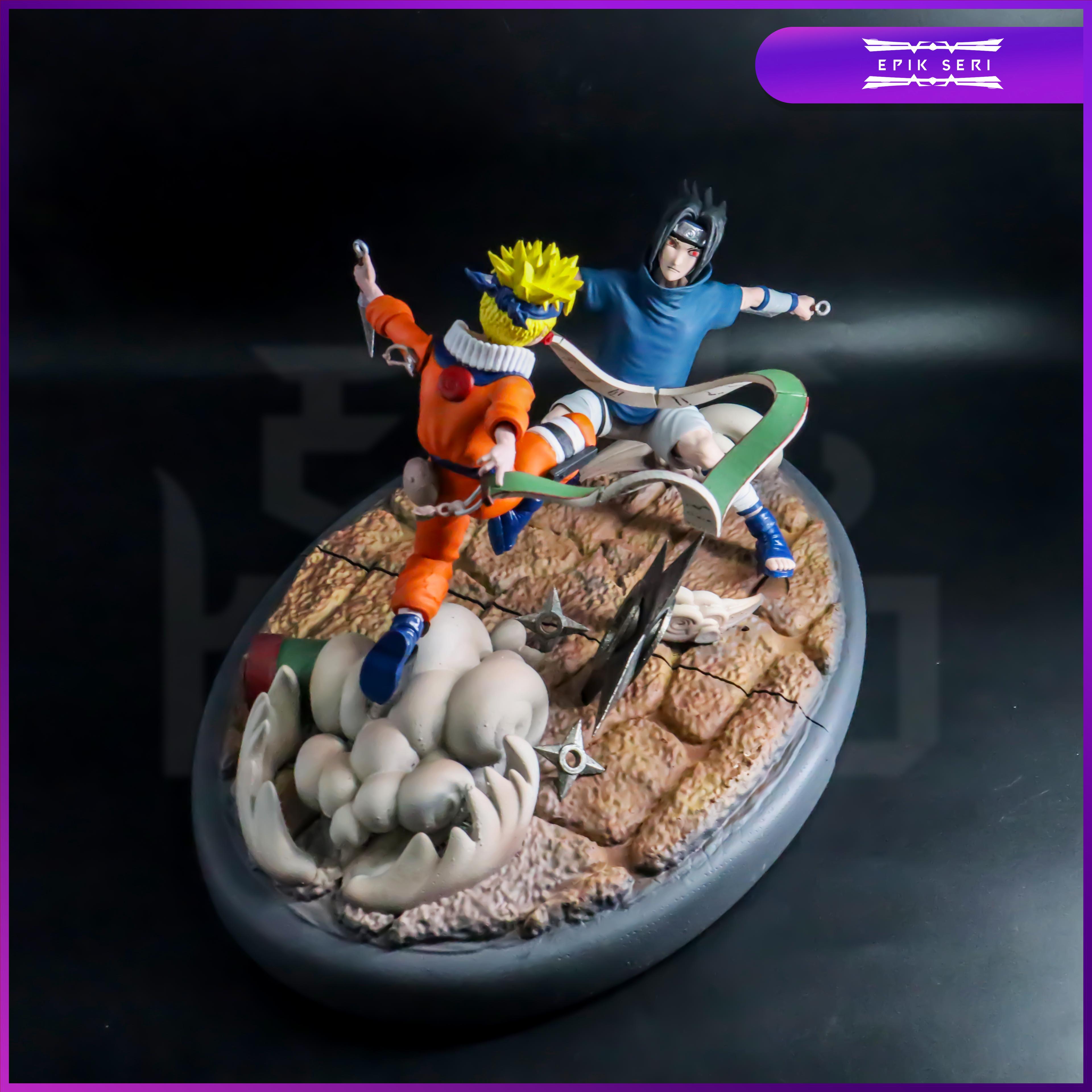 Naruto and Sasuke Diorama