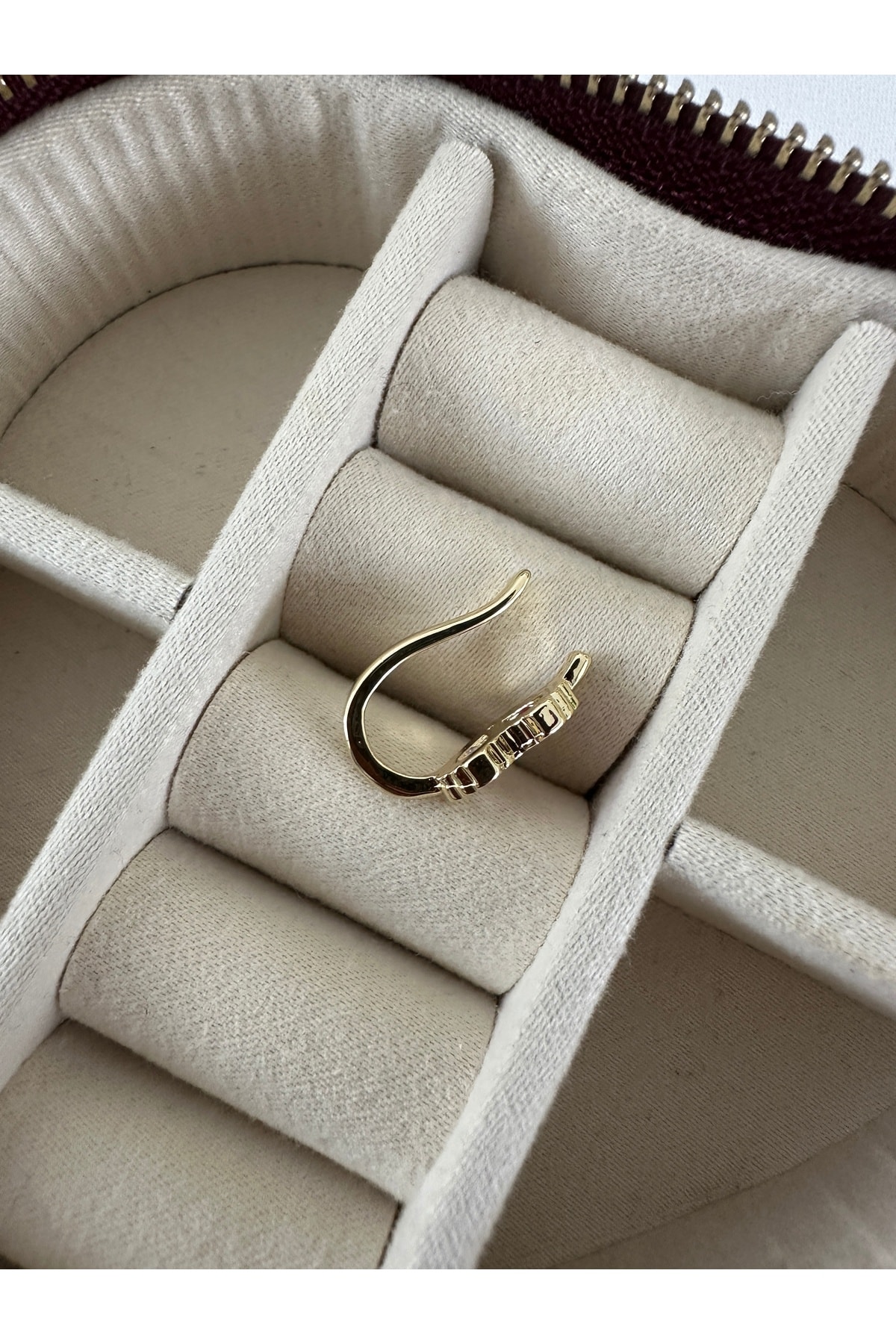 Renkli Kalp Kıkırdak Küpe Earcuff