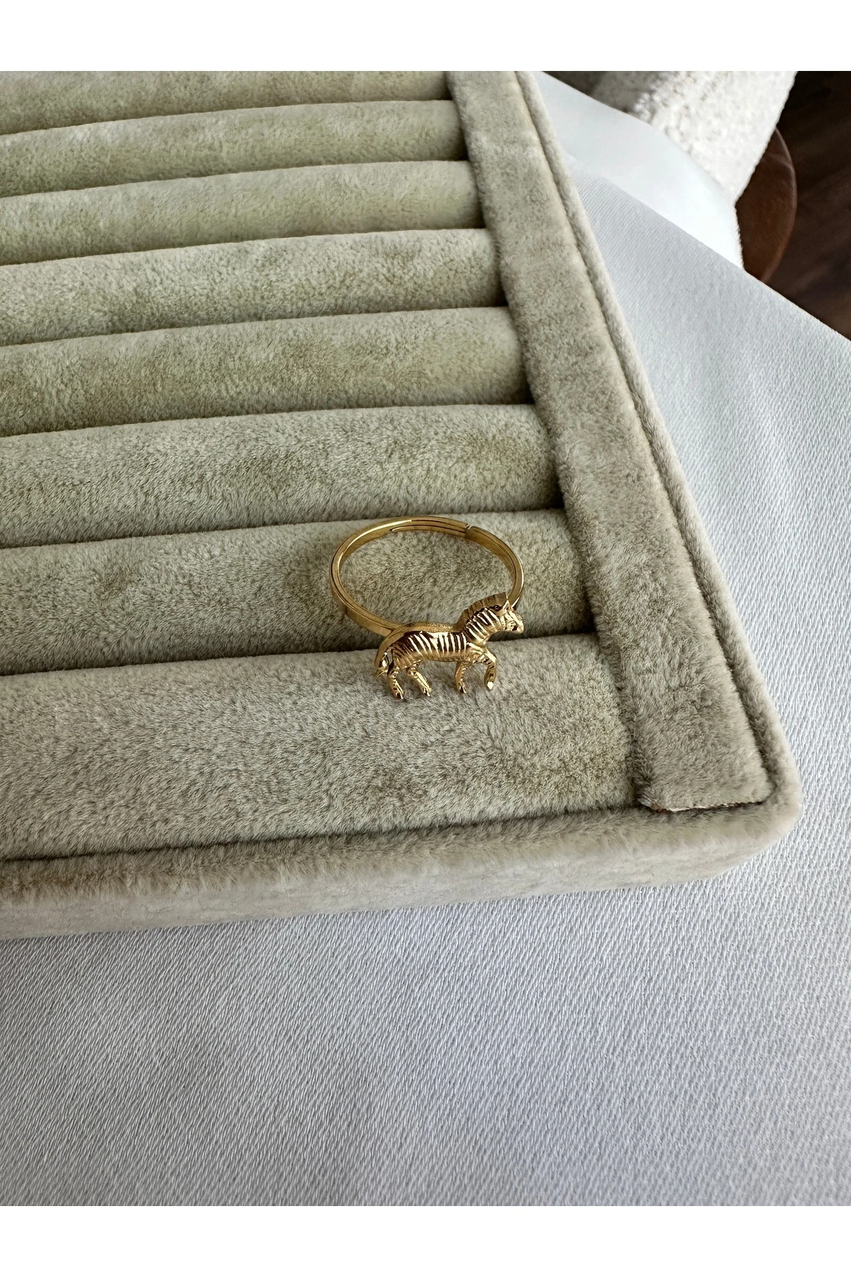 Gold Zebra Çelik Yüzük