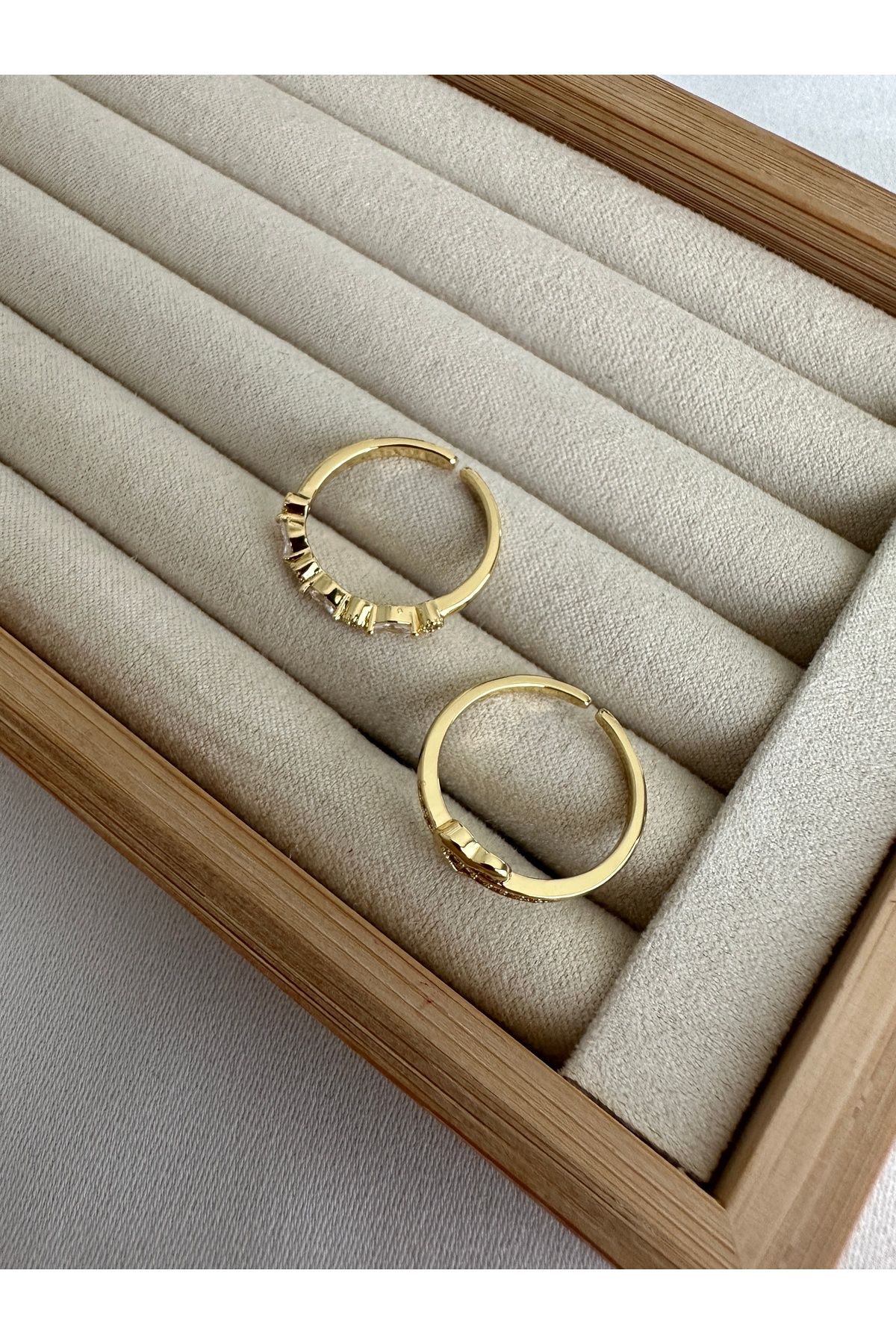 2'li Kalpli Minimal Seri Yüzük Seti