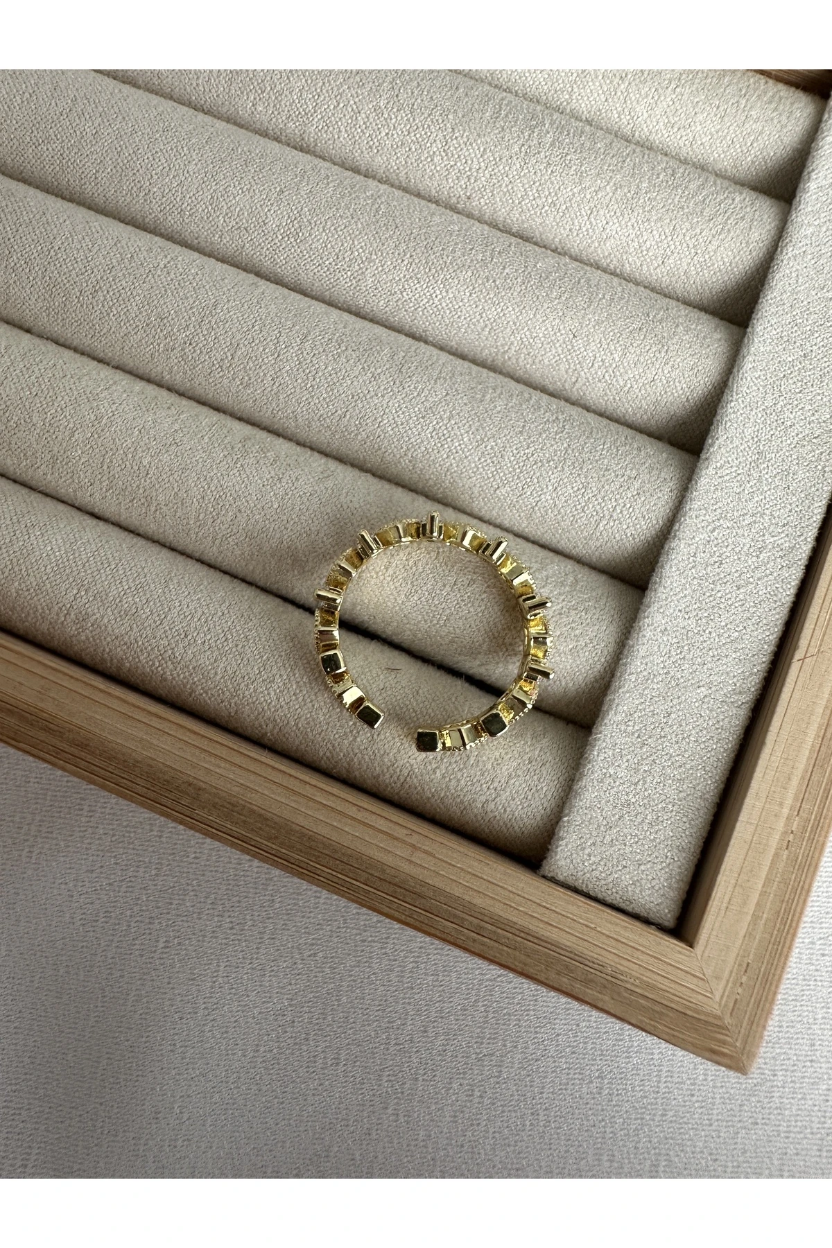 Gold Minimal Kalp Yüzük