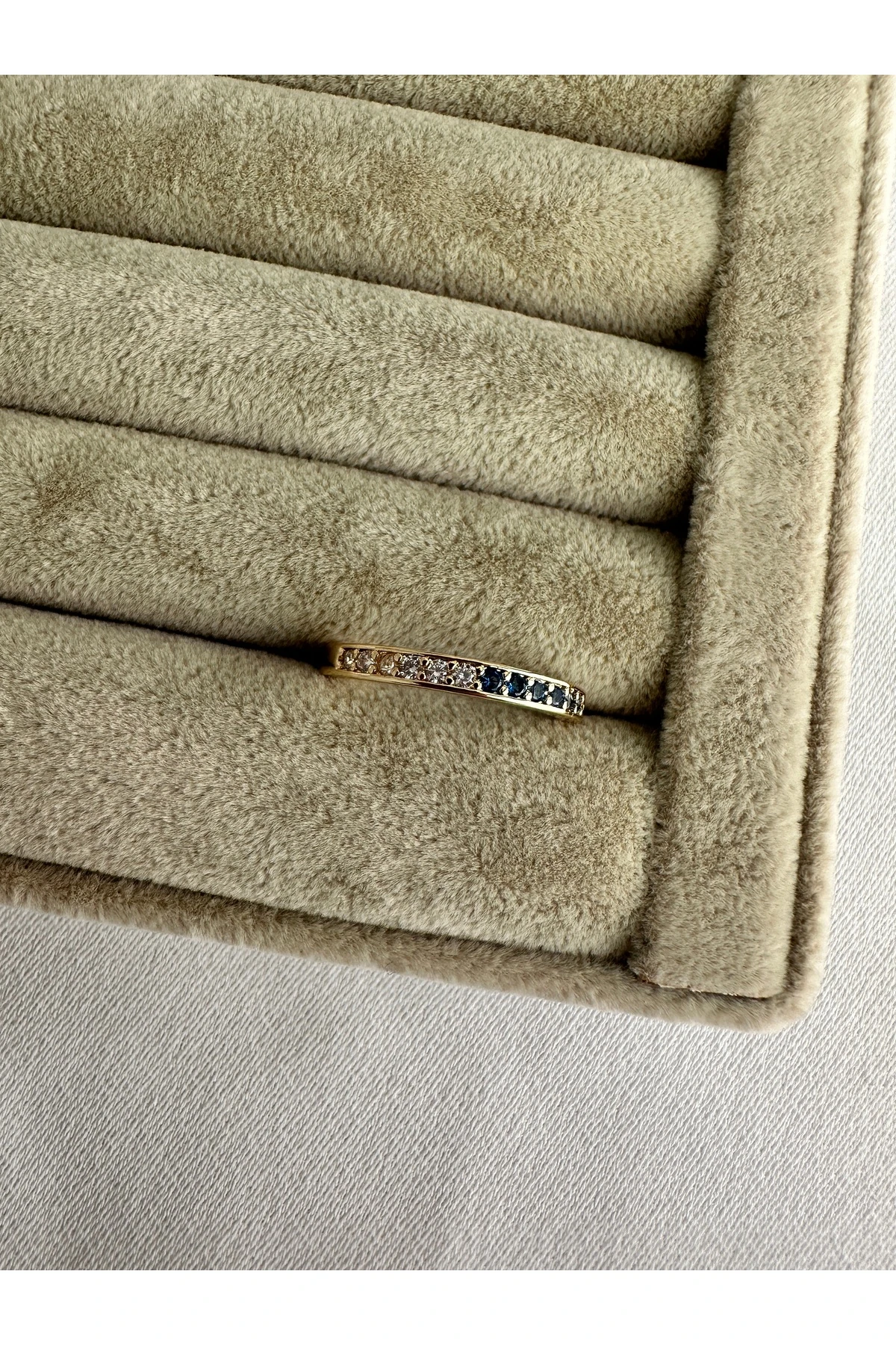 2 Renkli Lacivert Yüzük