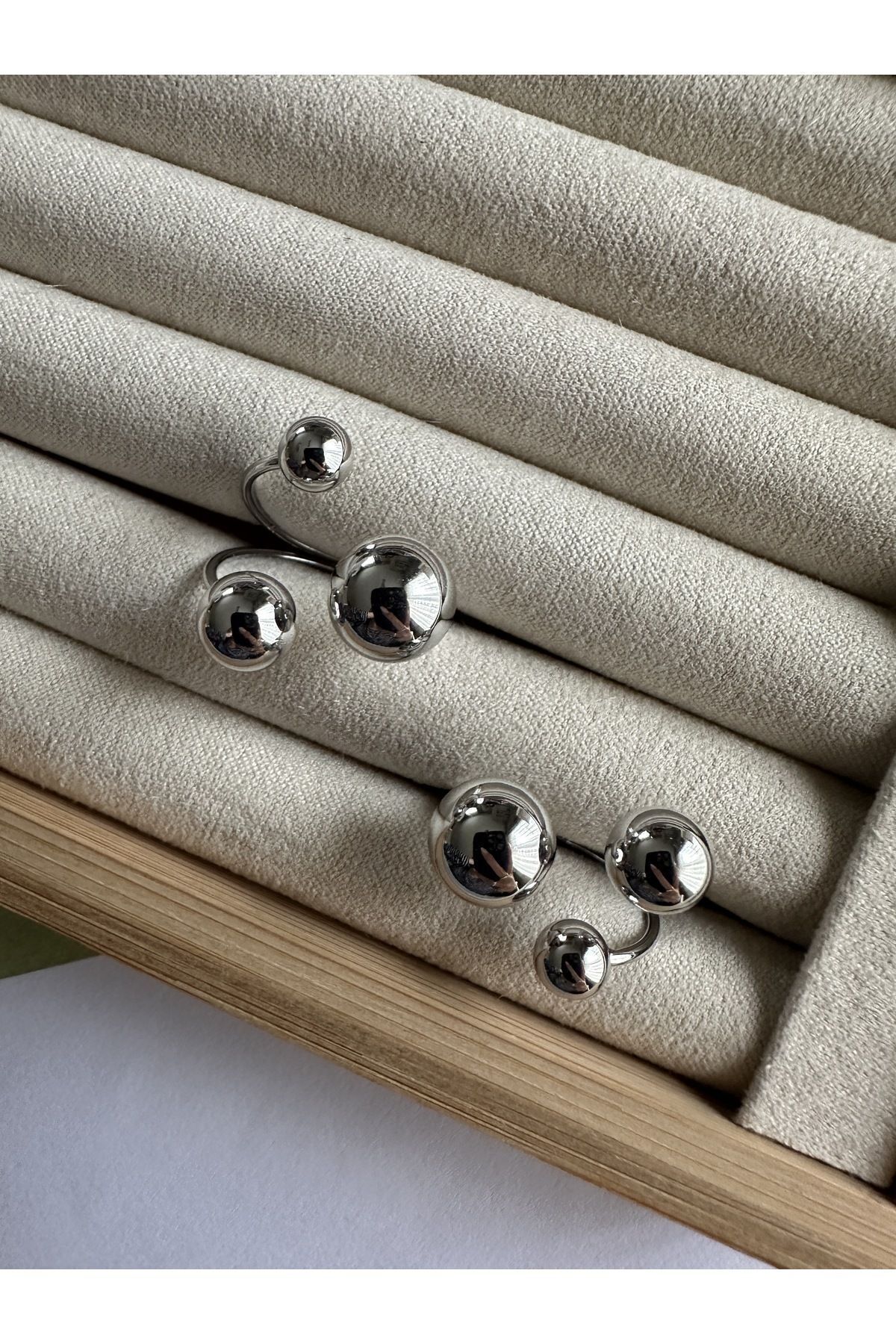 3 Topçuklu  Kadın Yüzük