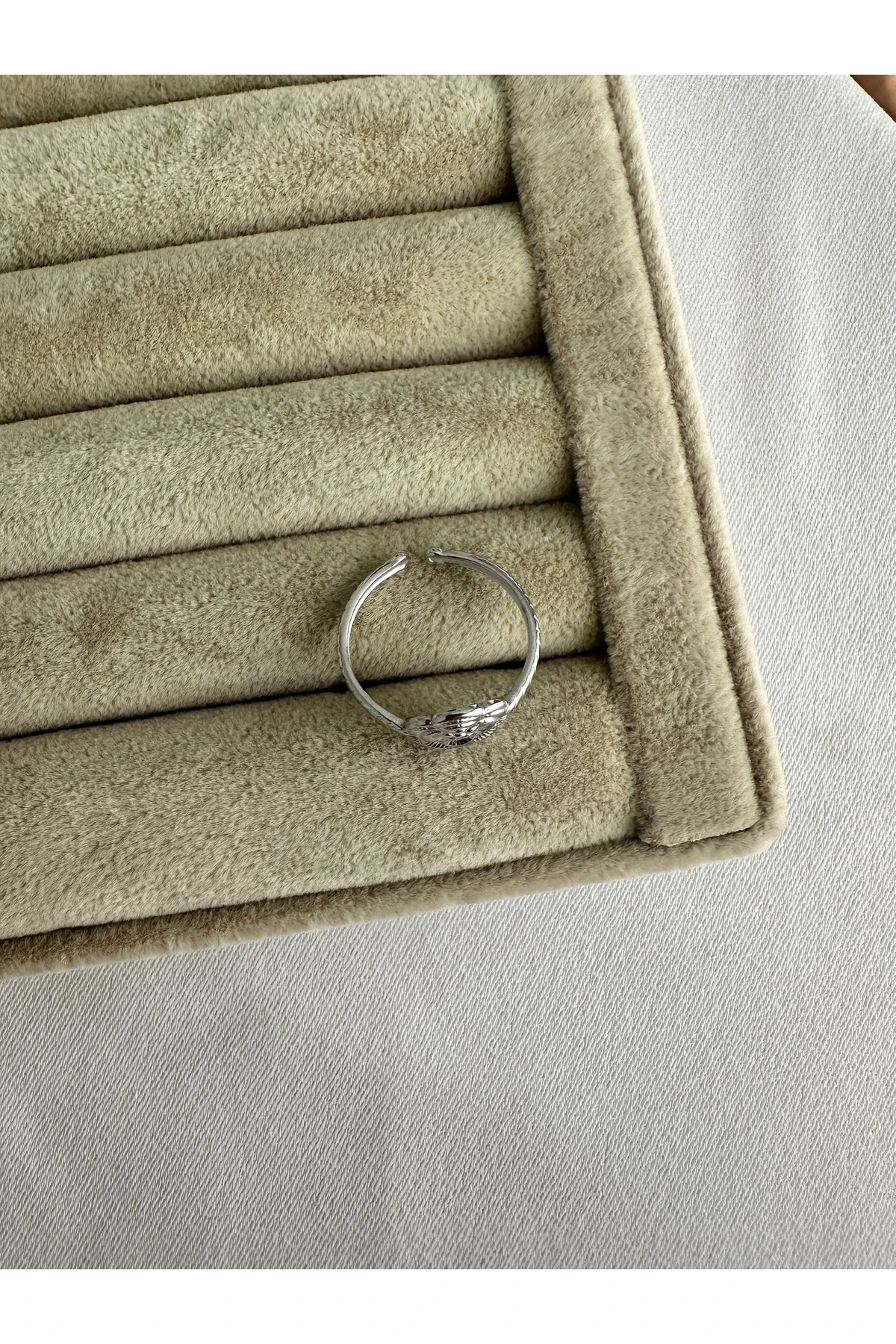 Gold Çiçek Çelik Yüzük