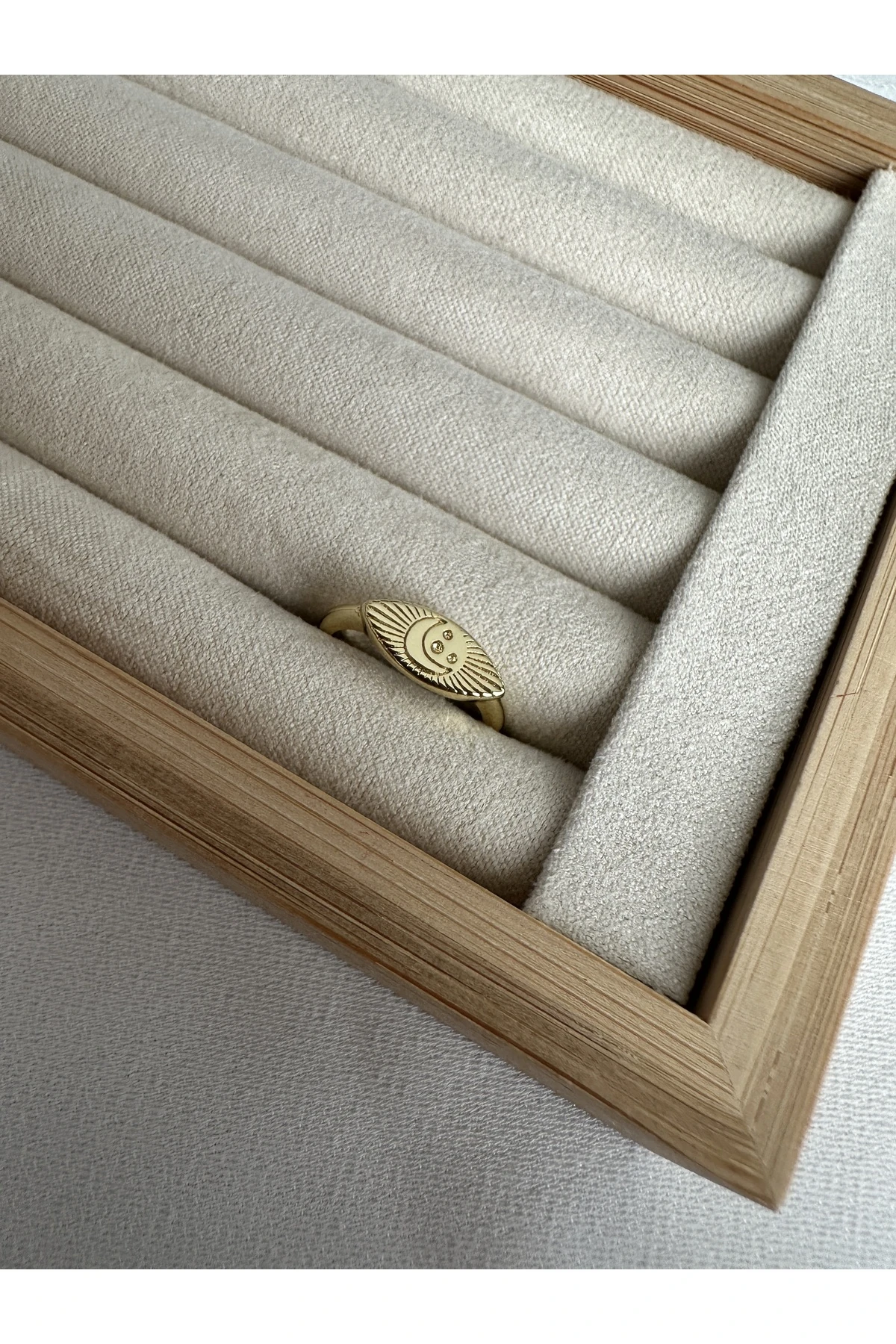 Ay Yıldız Serçe Parmak Yüzüğü