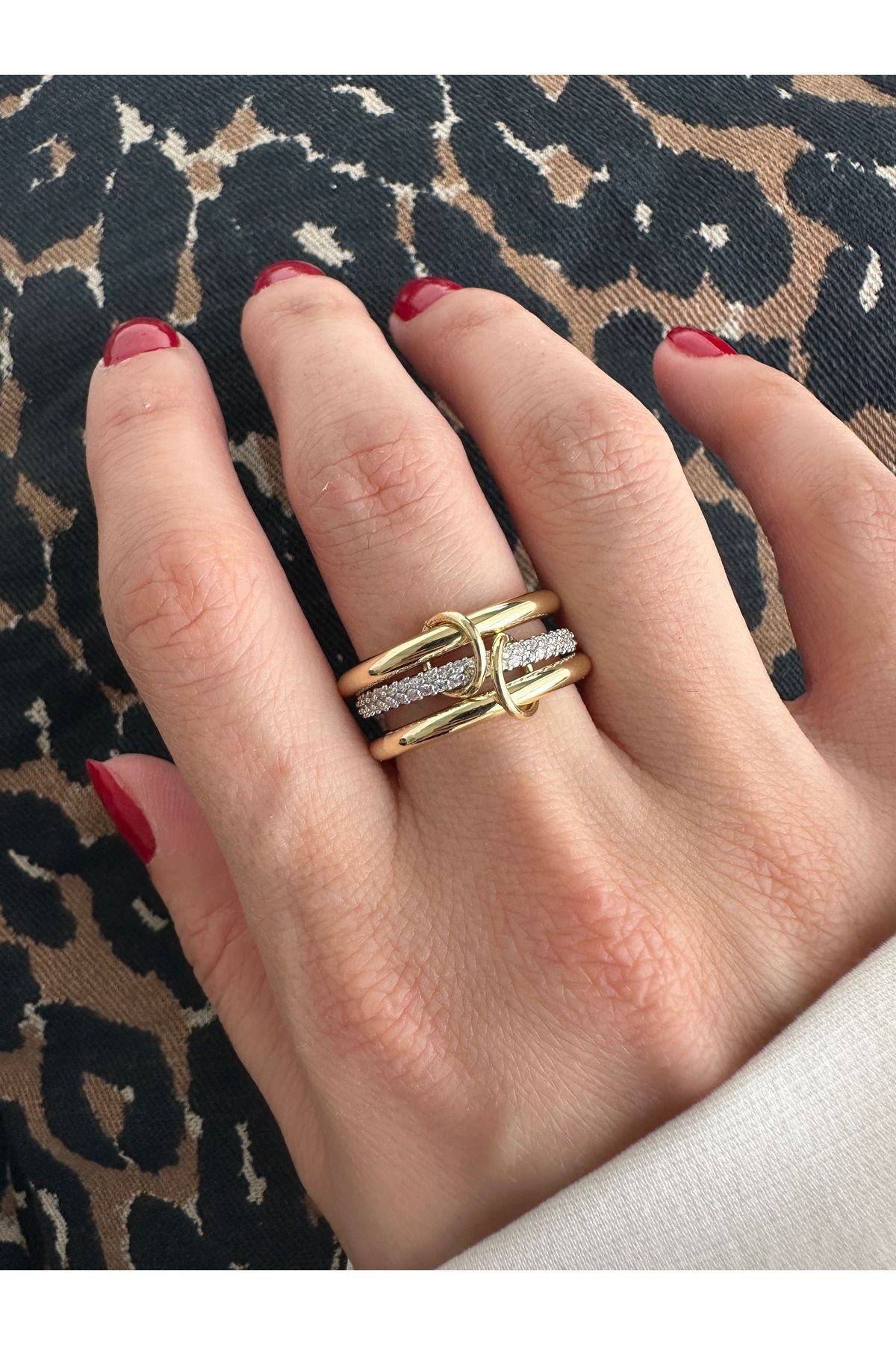 Çift Renkli 3'lü Yüzük