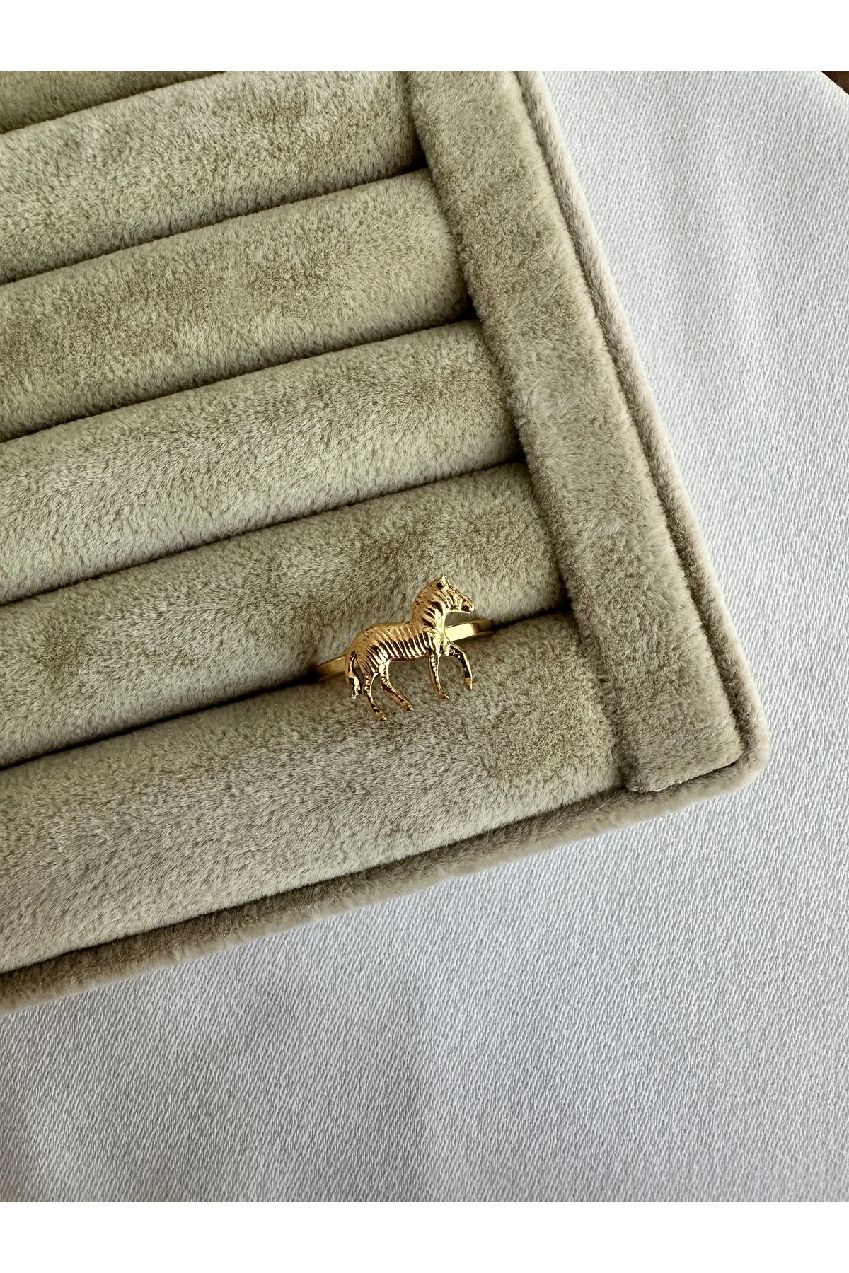 Gold Zebra Çelik Yüzük