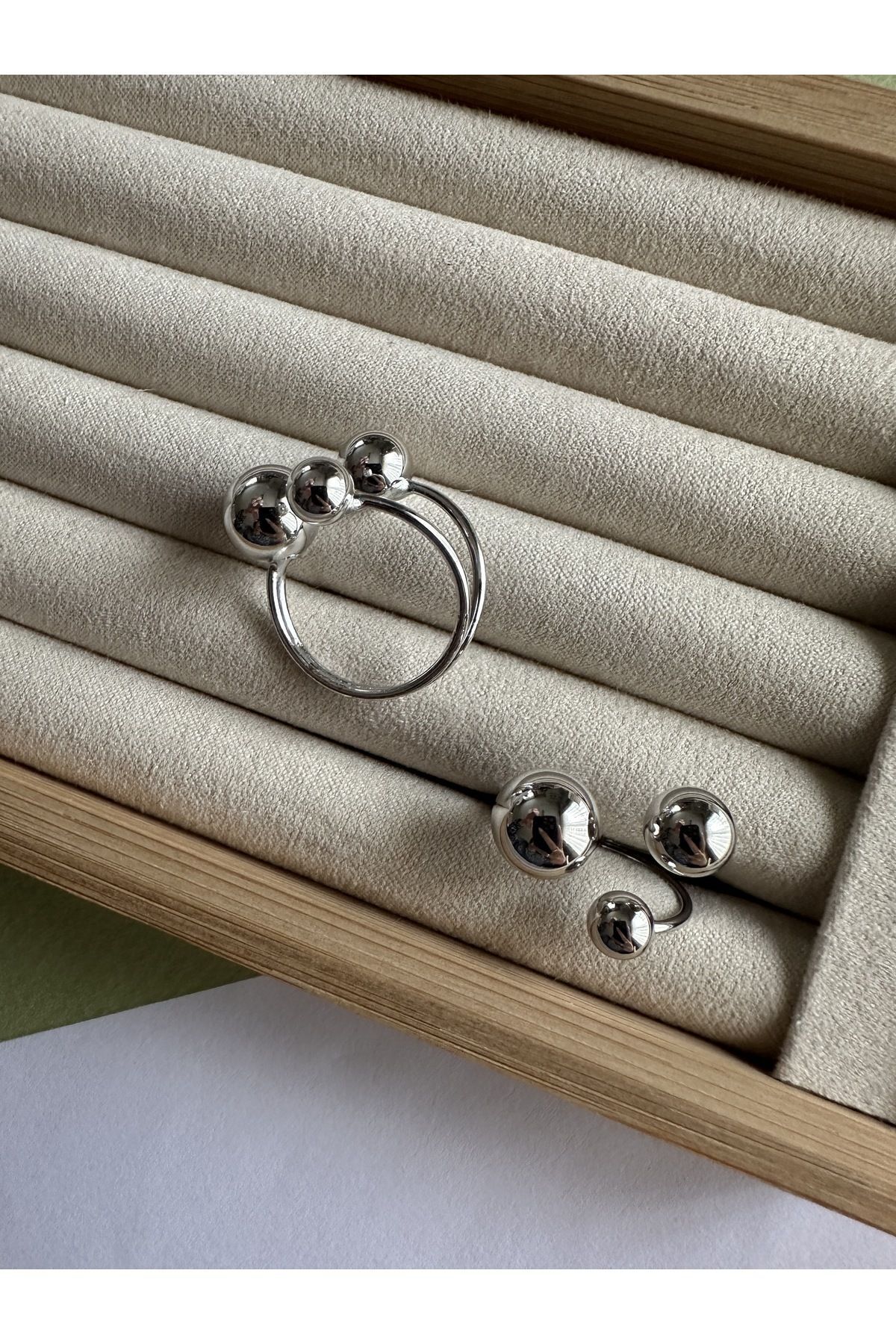 3 Topçuklu  Kadın Yüzük