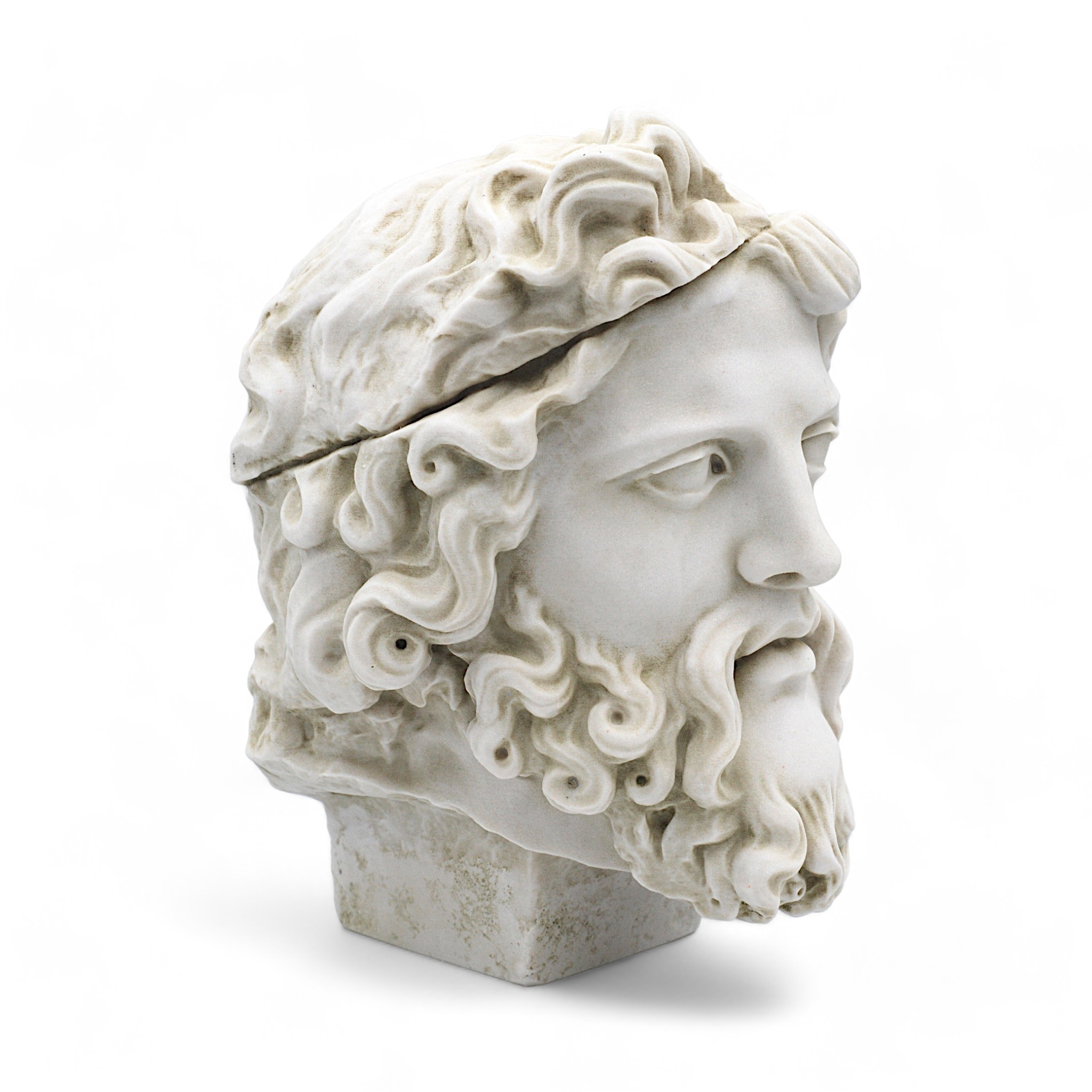 Zeus Marble Bust Home Decoration Greek Statue 16.14 in main variant image