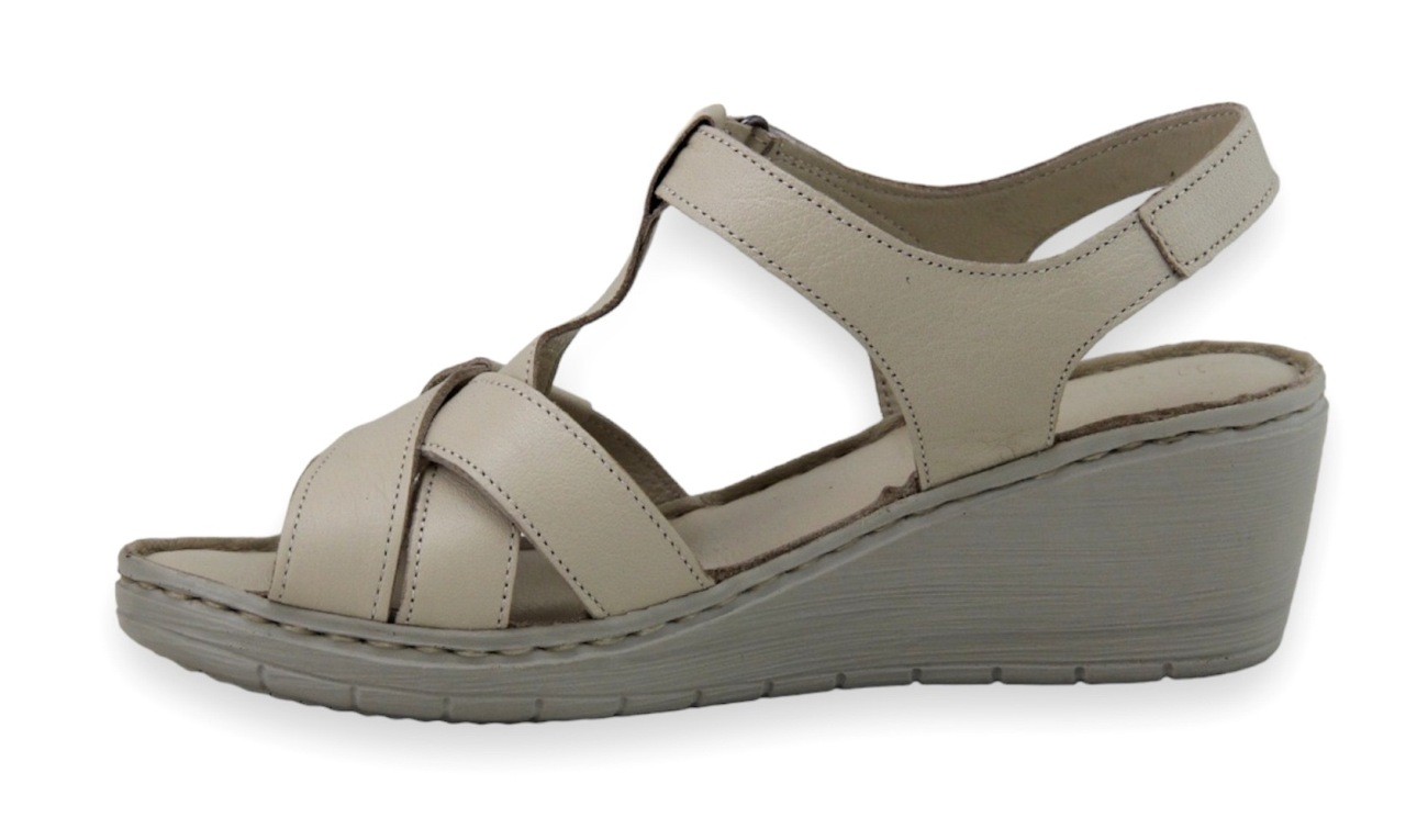 Mammamia D23YS-1045 Deri Comfort Kadın Sandalet