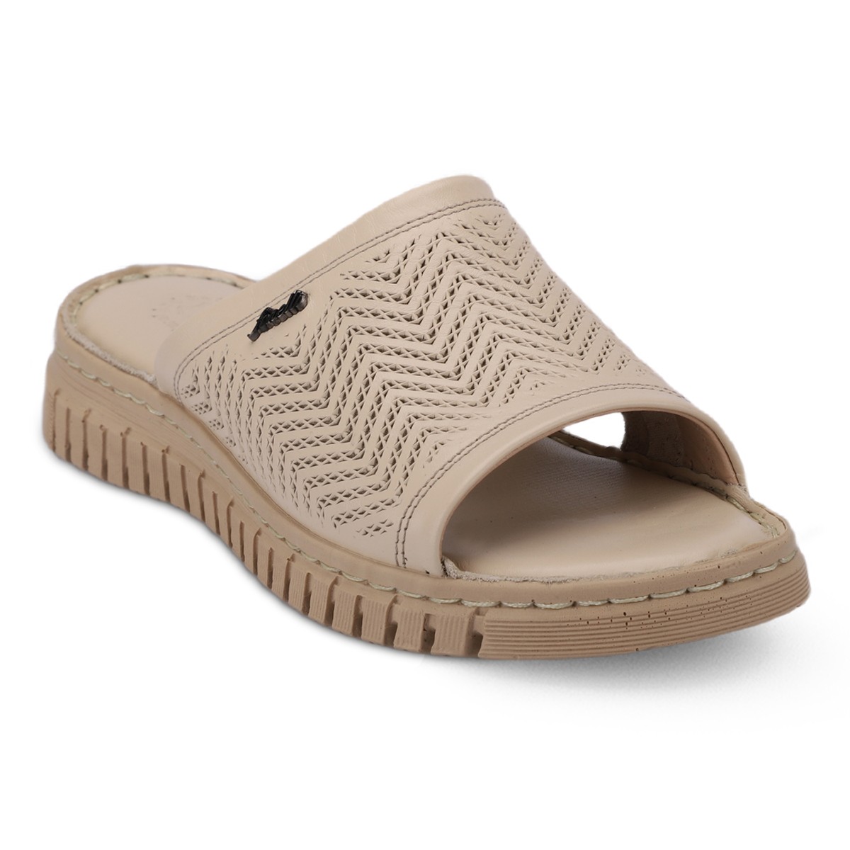 Forelli Sofia 38505 Deri Comfort Kadın Terlik - Bej