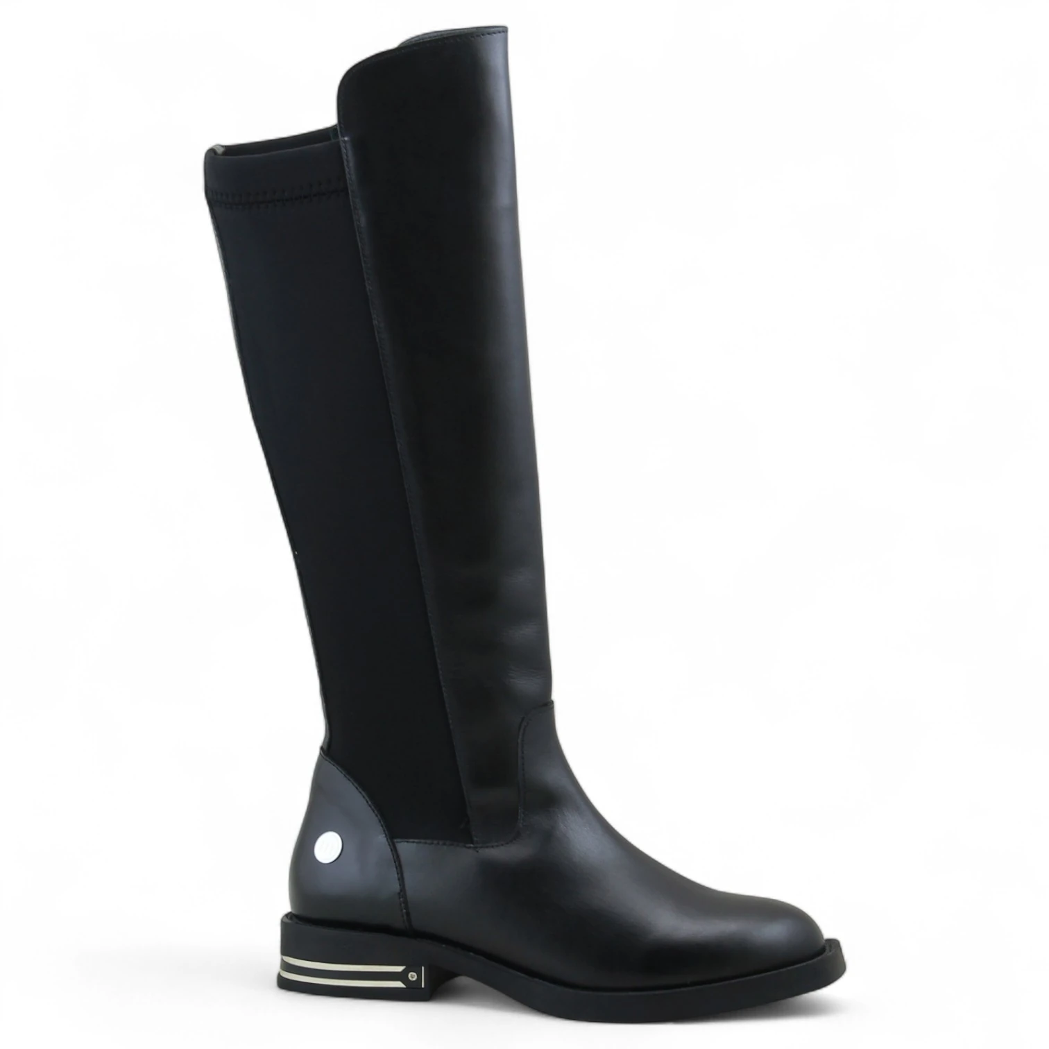 Mammamia D25KC-2370 Hakiki Deri Streç Kadın Çizme