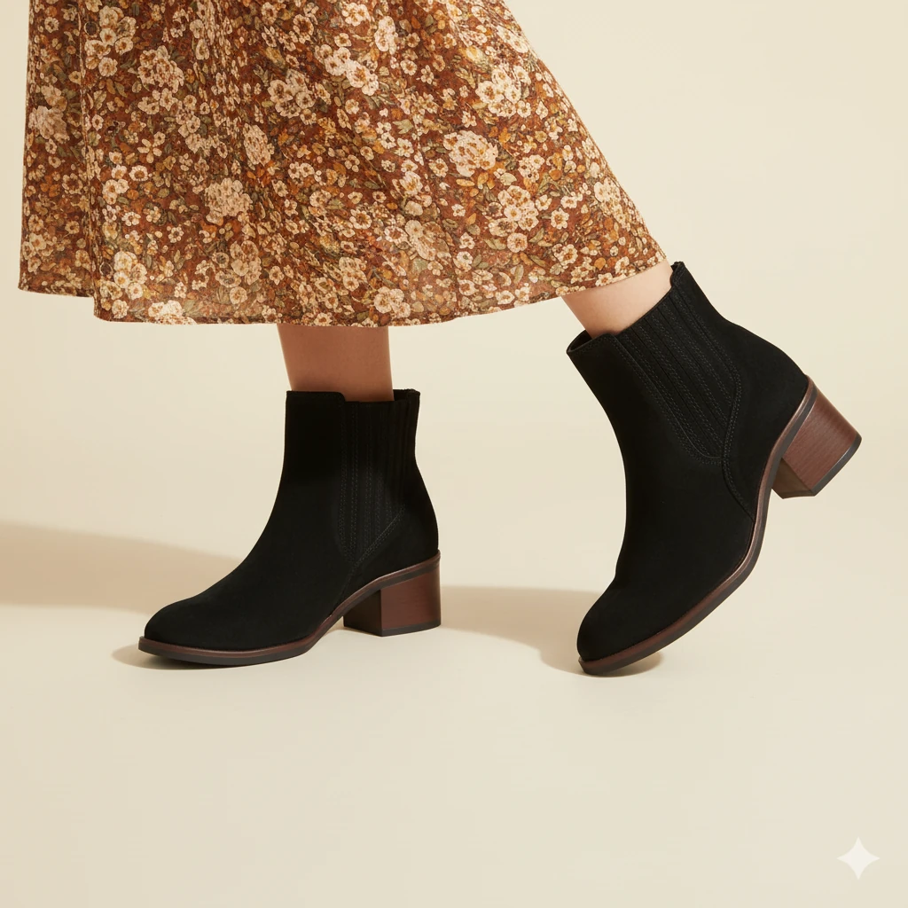 Mammamia D25KB-8250 Hakiki Deri Topuklu Kadın Bot