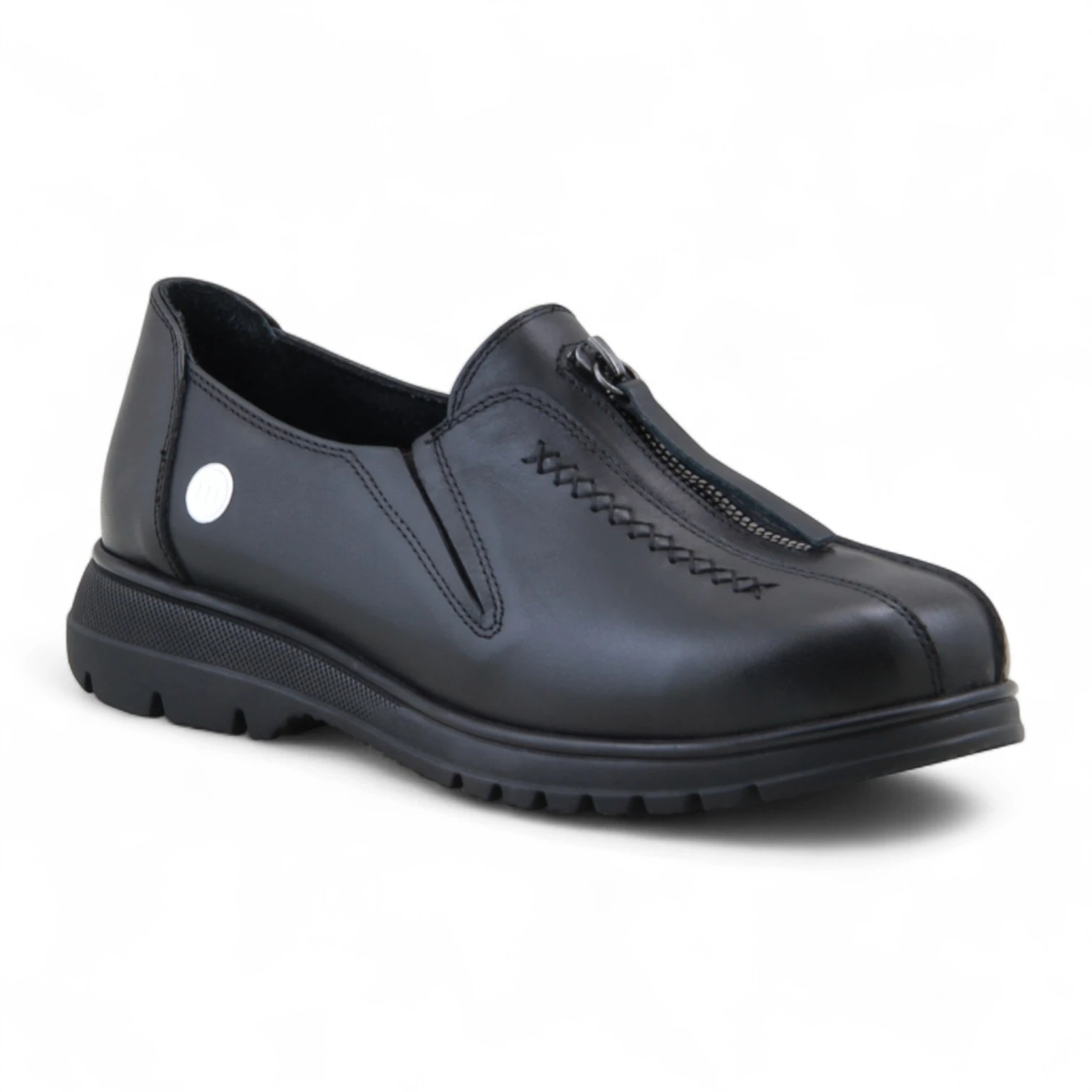 Mammamia D25KA-845 Hakiki Deri Kadın Ayakkabı - Siyah