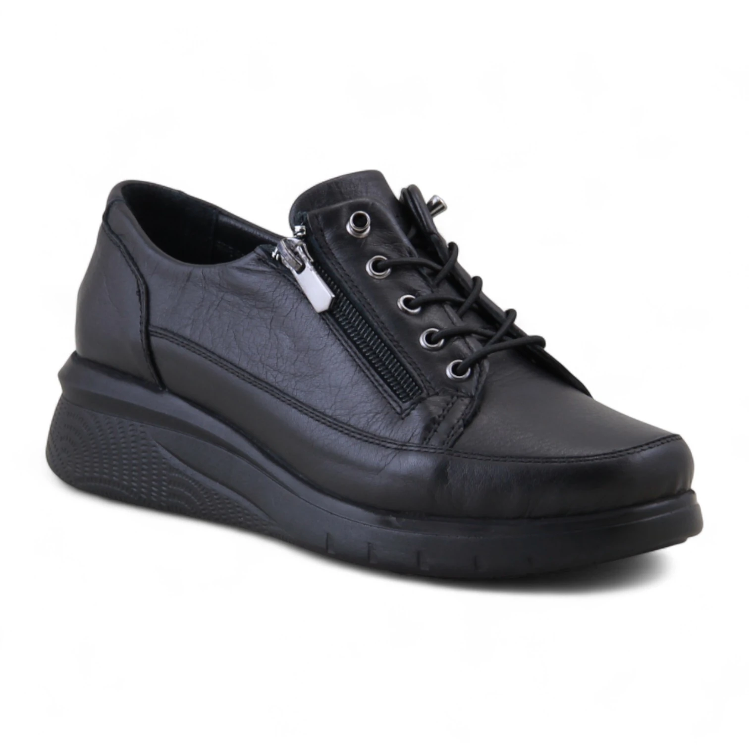 Beety 25KA-505 Hakiki Deri Comfort Kadın Ayakkabı - Siyah