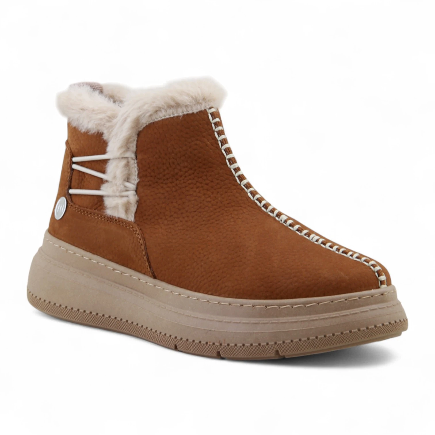 Mammamia D25KB-1540 Hakiki Deri Kadın Bot - Taba