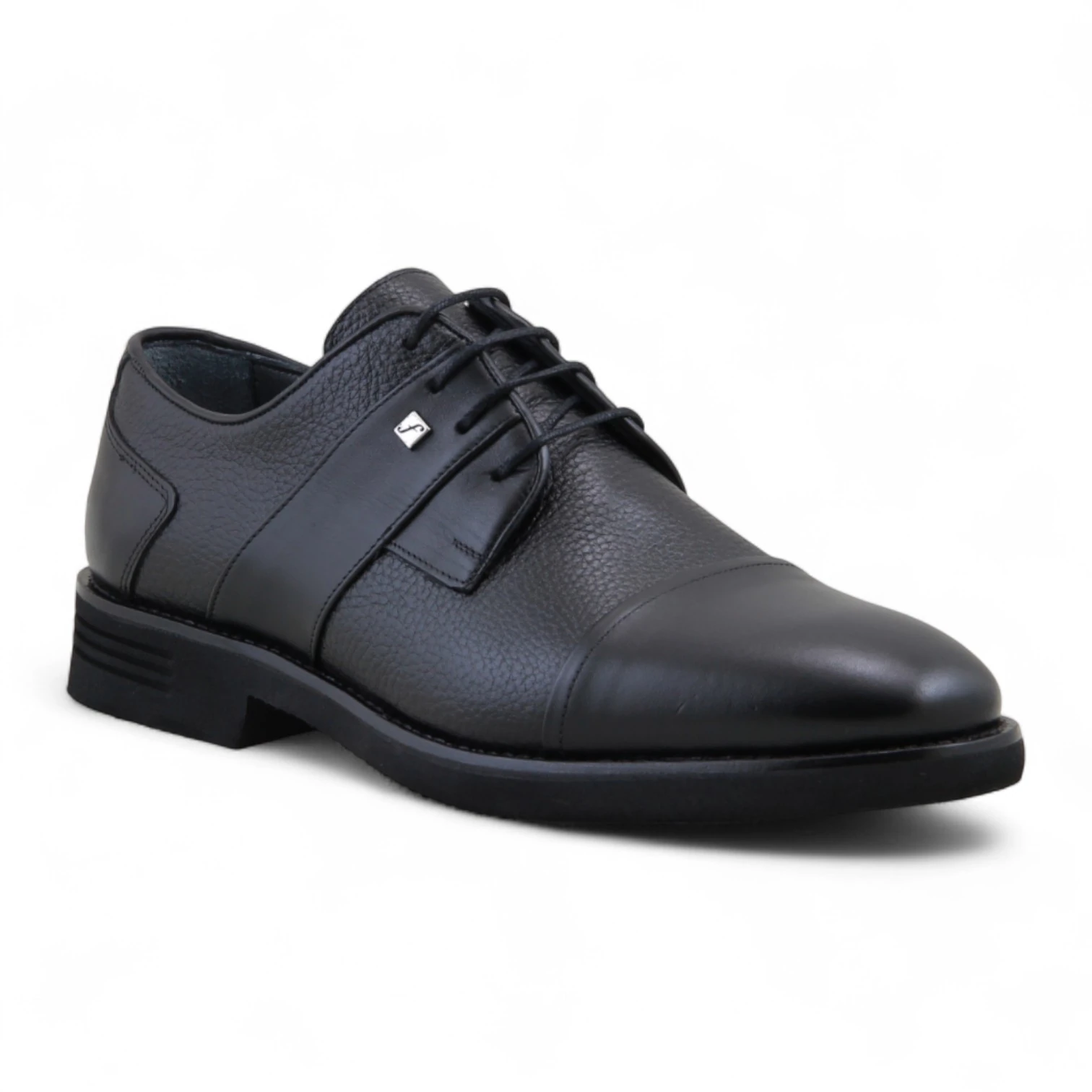 Fosco 3258 Hakiki Deri Klasik Erkek Ayakkabı - Siyah