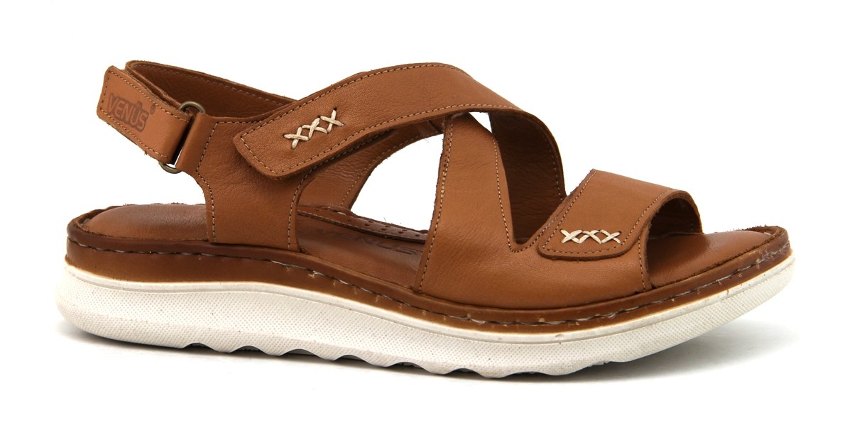 Venüs 23021716 Hakiki Deri Comfort Kadın Sandalet