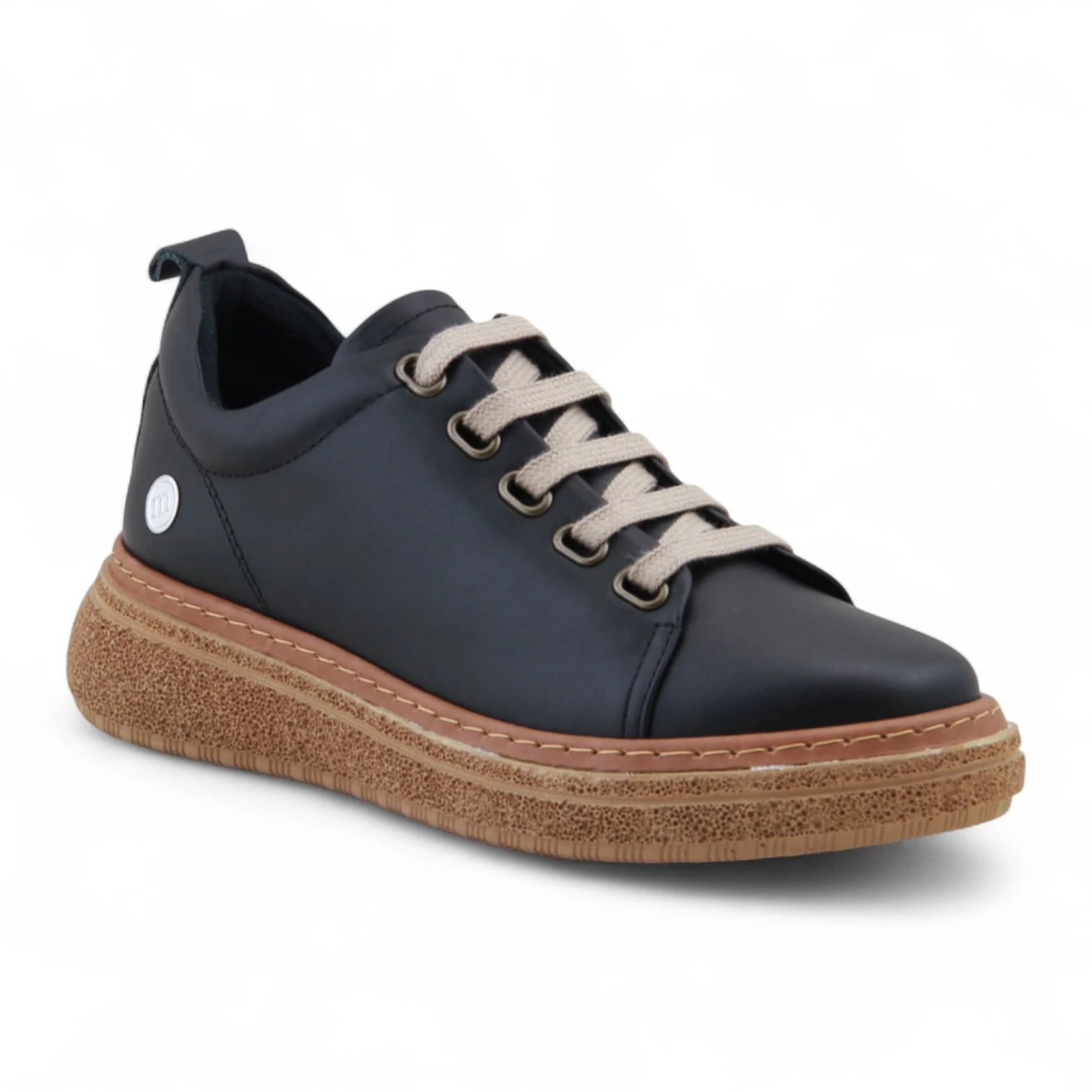 Mammamia D25KA-120 Hakiki Deri Kadın Ayakkabı - Siyah