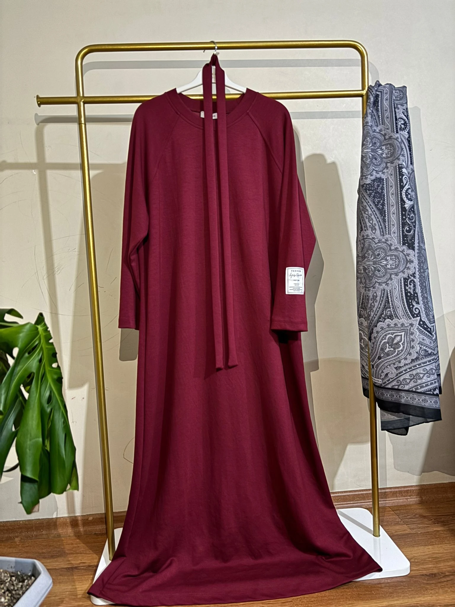 Bordo Rahat Basic Elbise