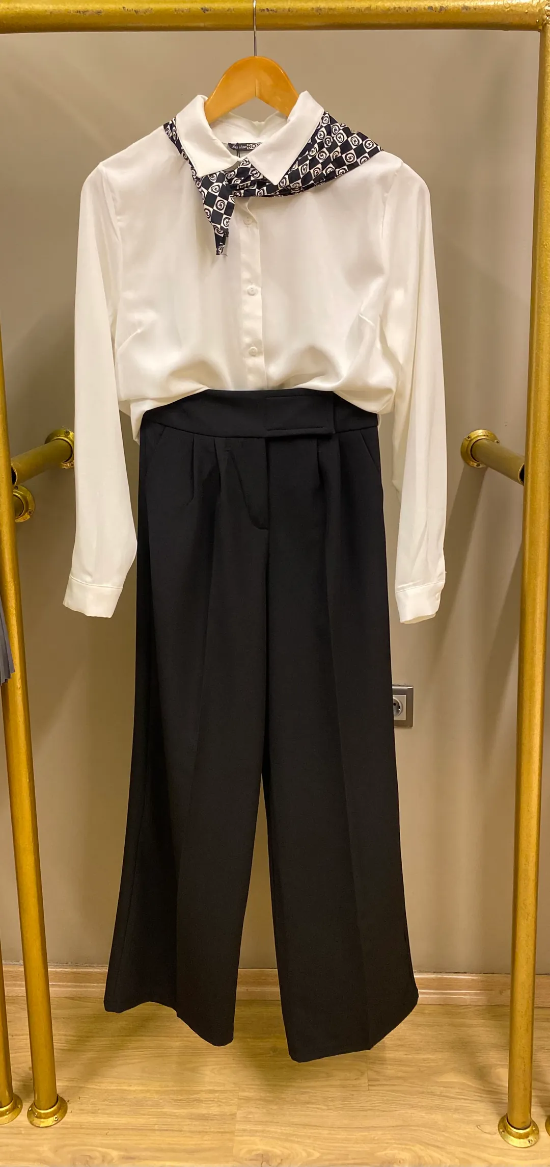 Siyah Palazzo Pantolon 