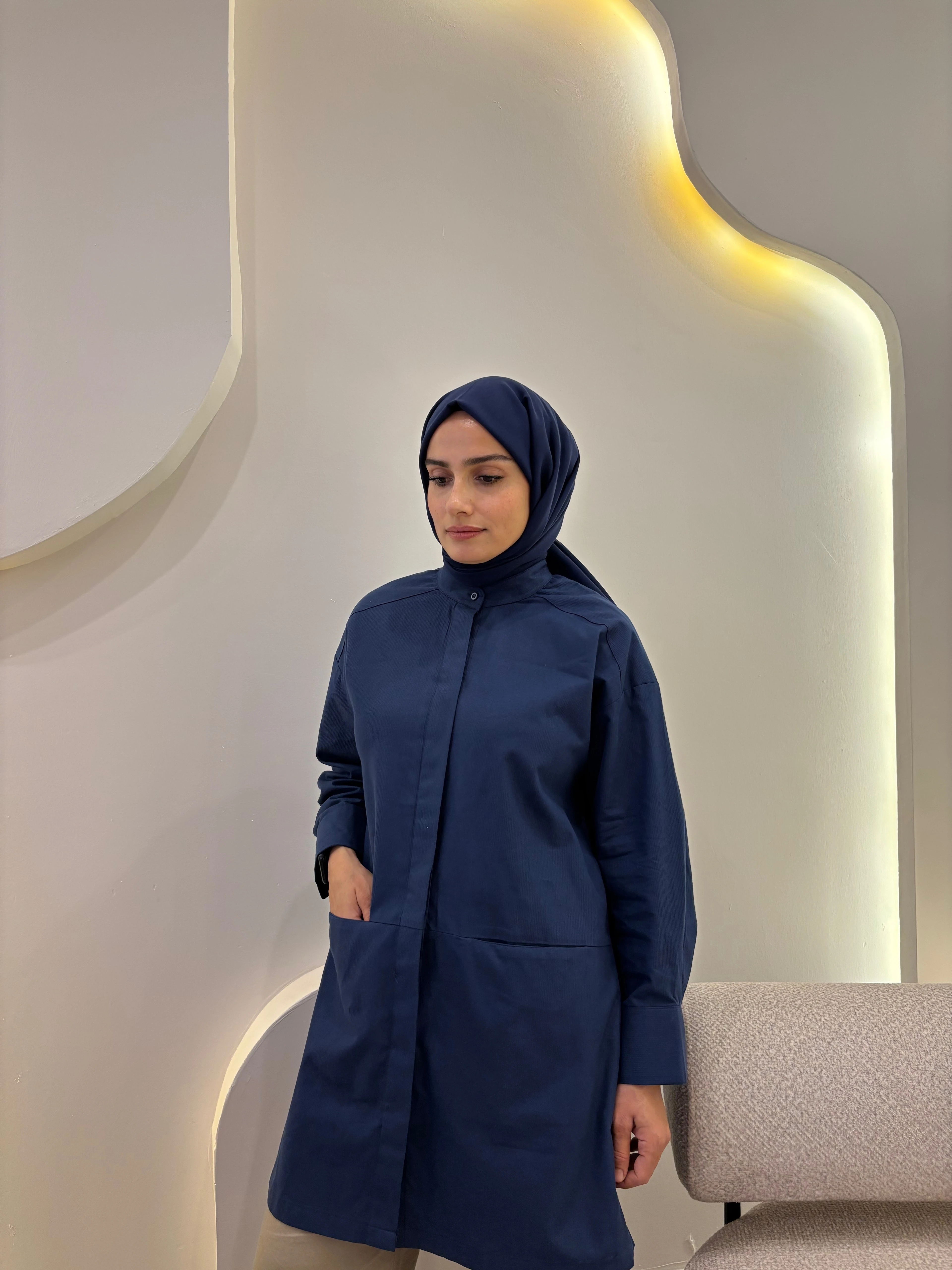 Gizli Cepli Hakim Yaka Gömlek 