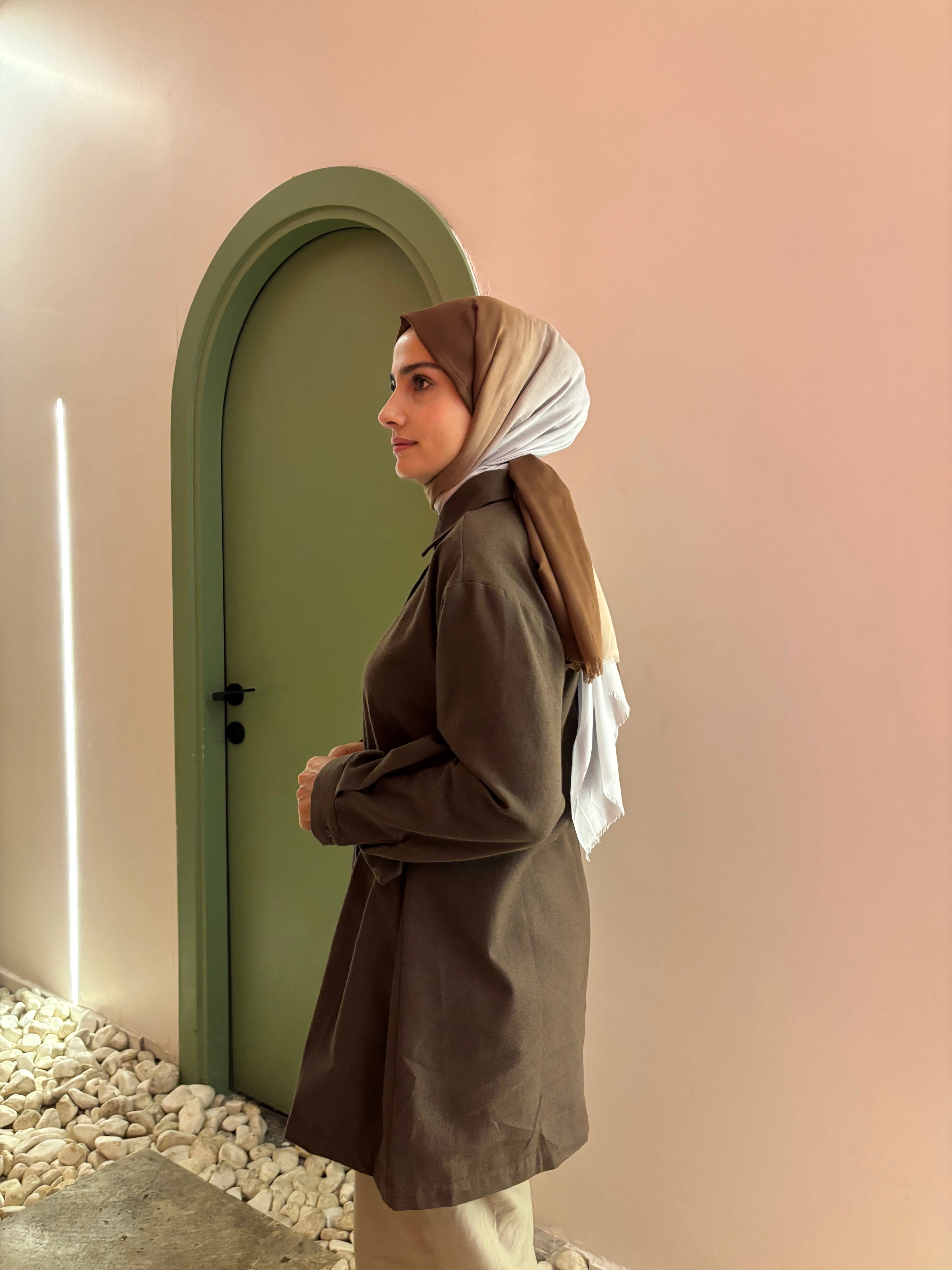 Tokalı Gömlek Kahverengi 