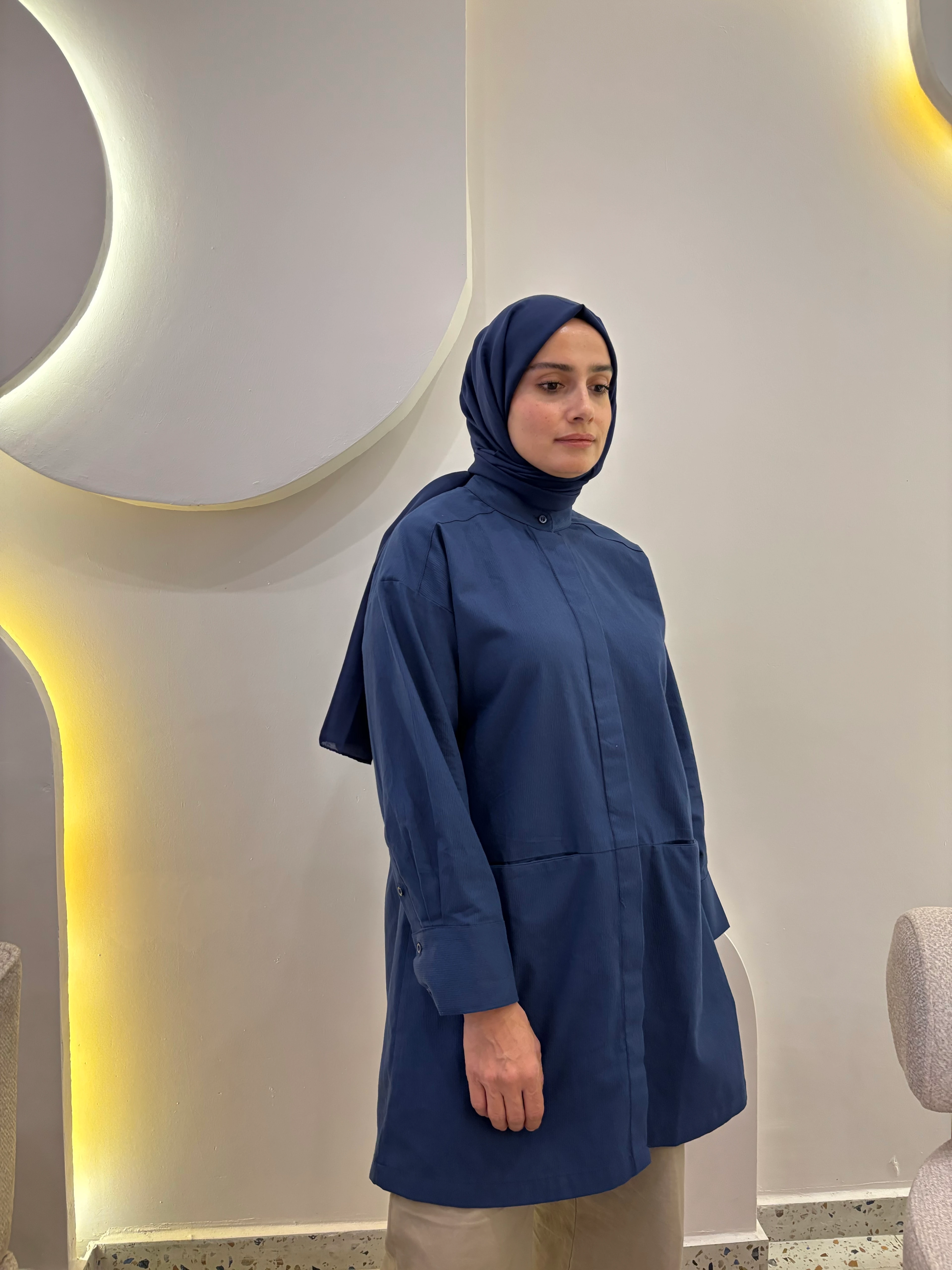 Gizli Cepli Hakim Yaka Gömlek 