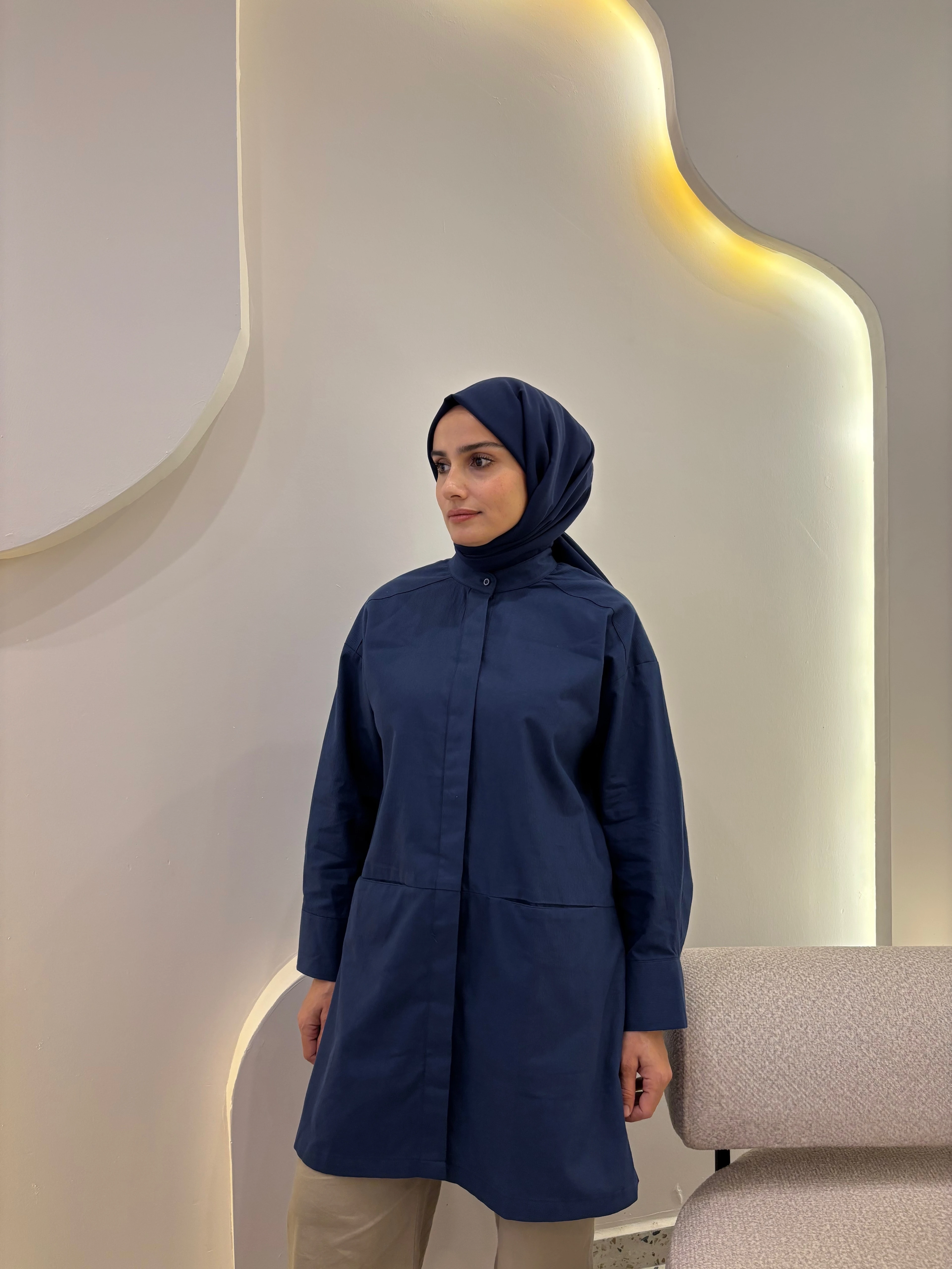 Gizli Cepli Hakim Yaka Gömlek 