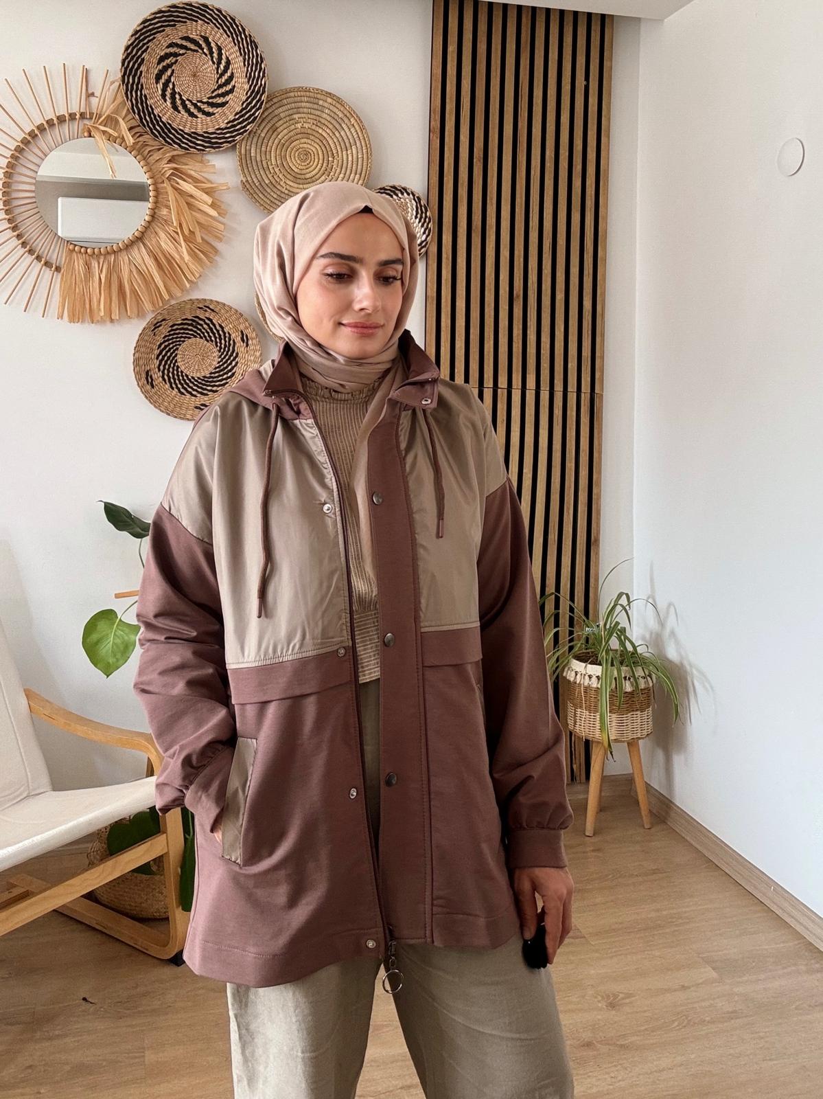 Paraşüt Garnili Ceket