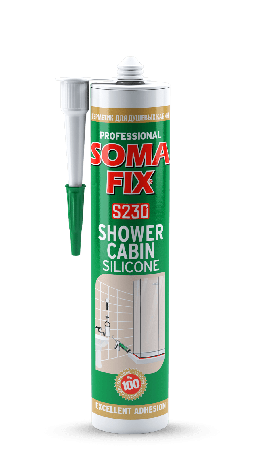 SOMAFİX DUŞAKABİN SİLİKON ŞEFFAF 280 ML S230