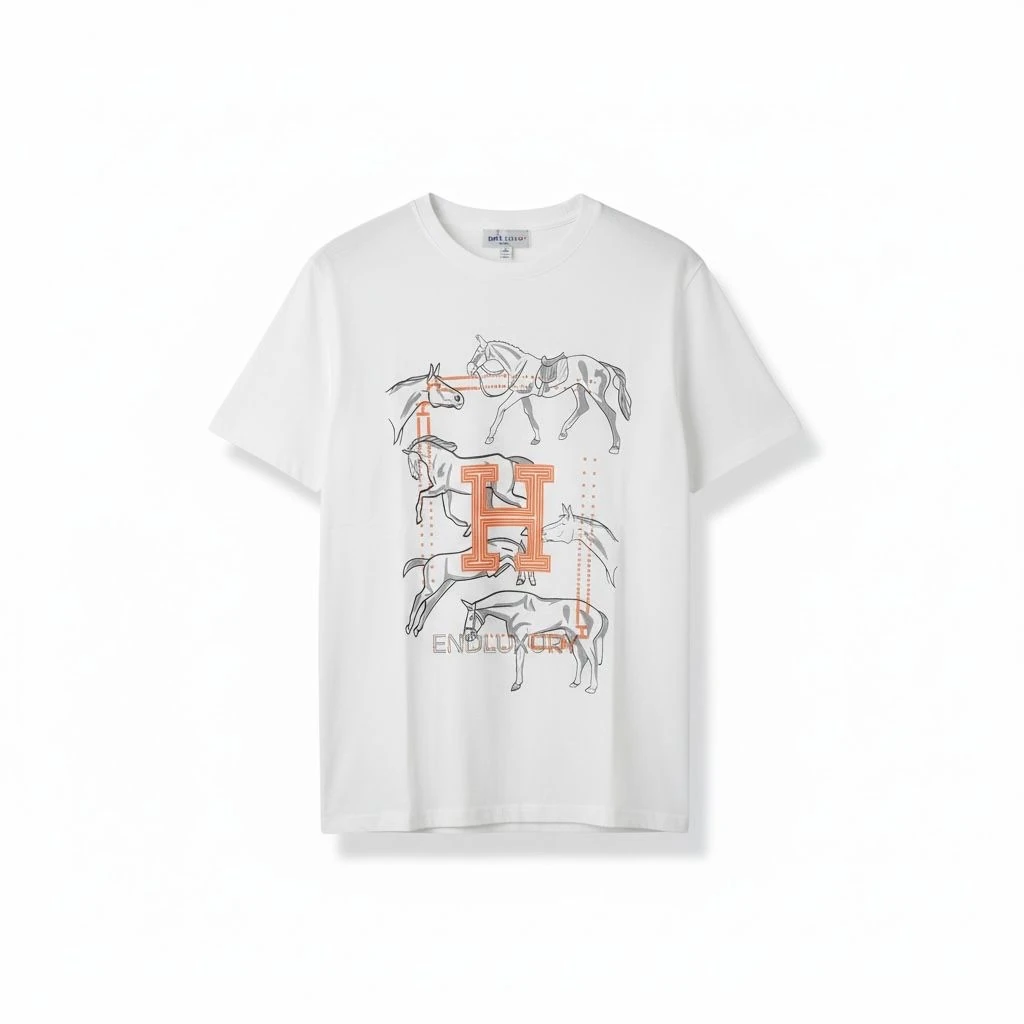 HERMES BEYAZ TSHIRT