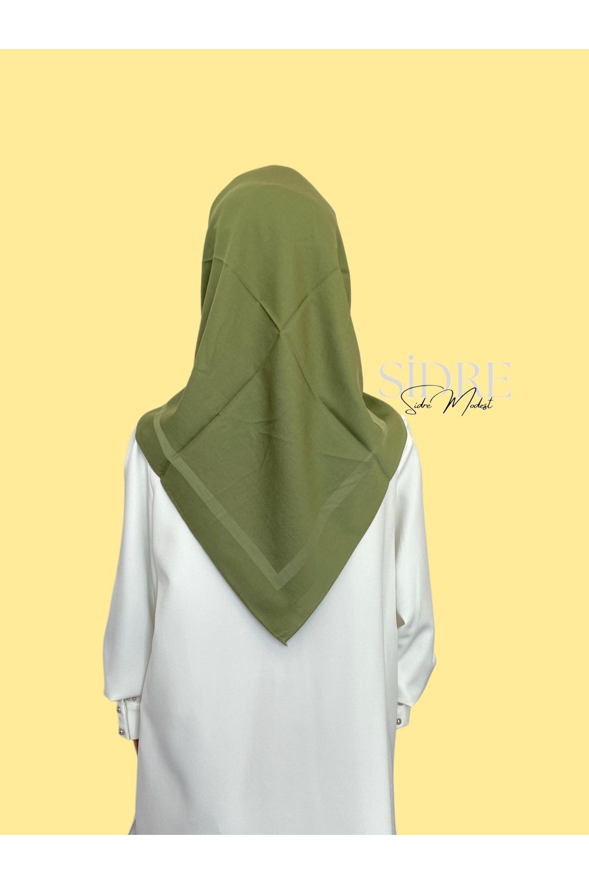 Soft Sade Yeşil Eşarp