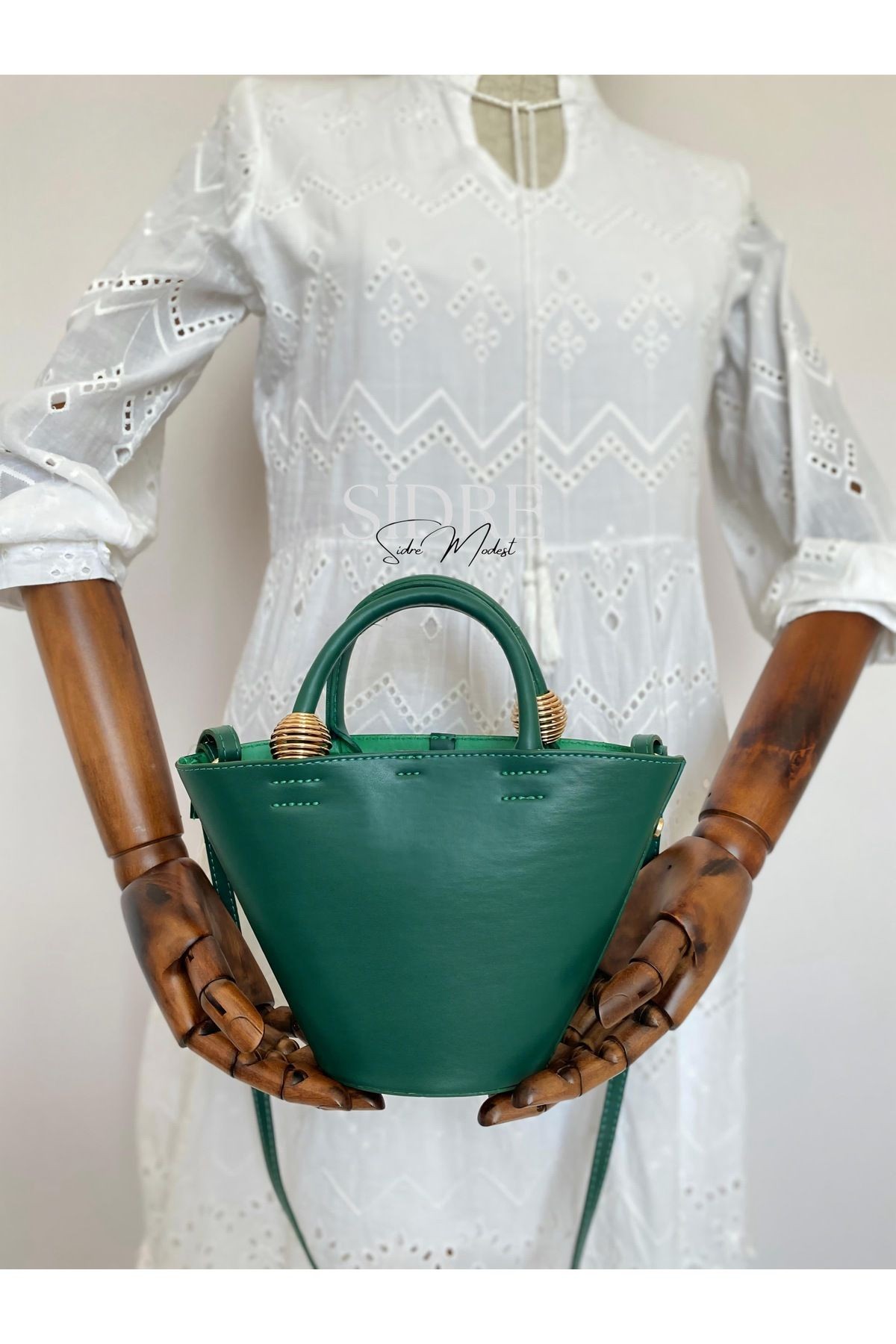 Elva Bucket Yeşil Çanta