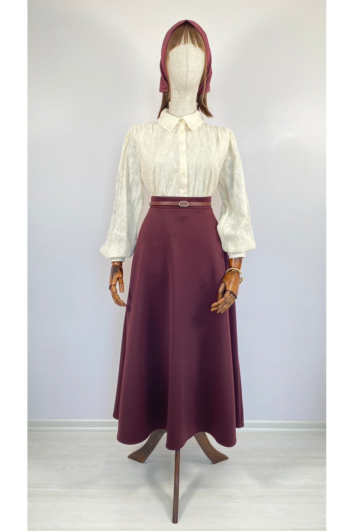 Etek Burgundy
