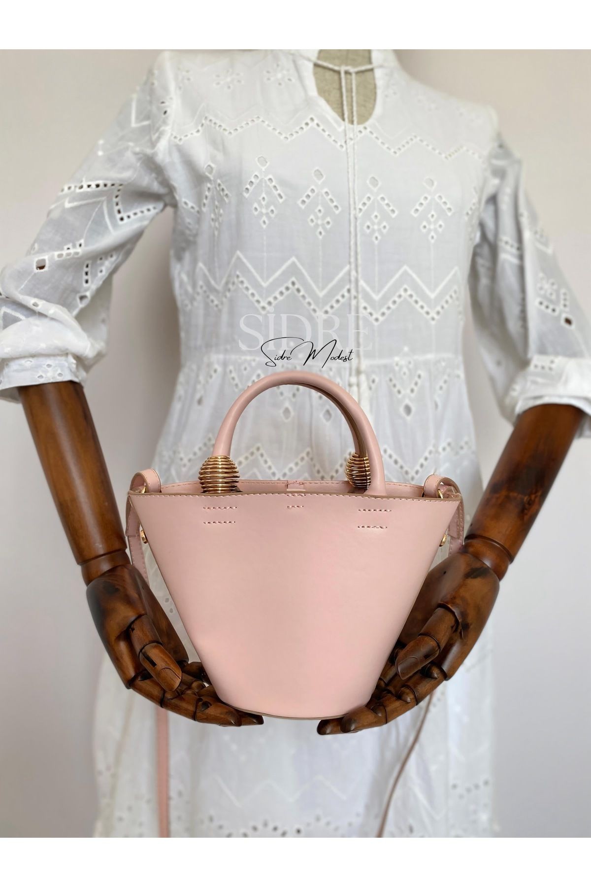 Elva Bucket Pembe Çanta