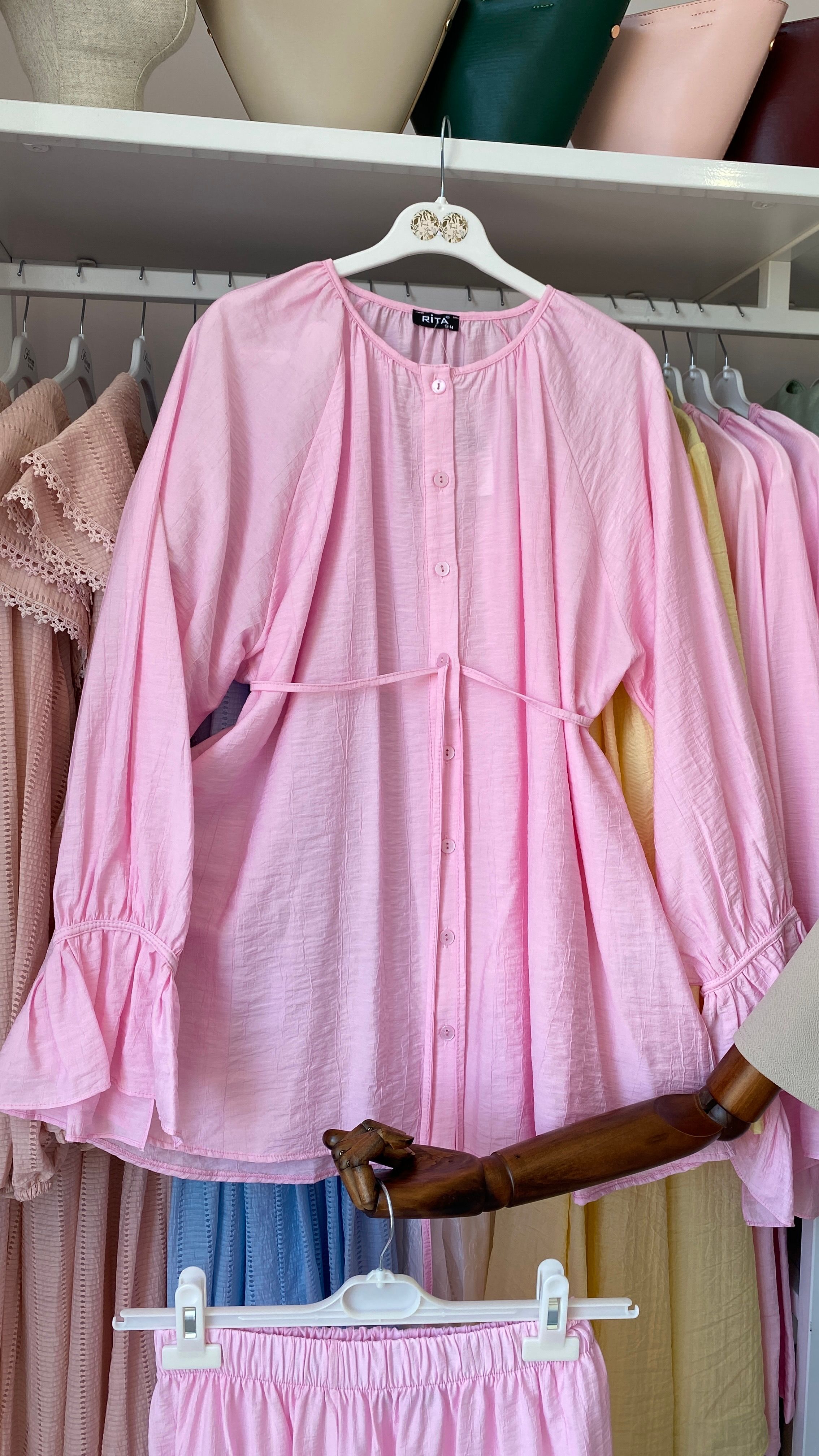 Pembe Pantolon Takım